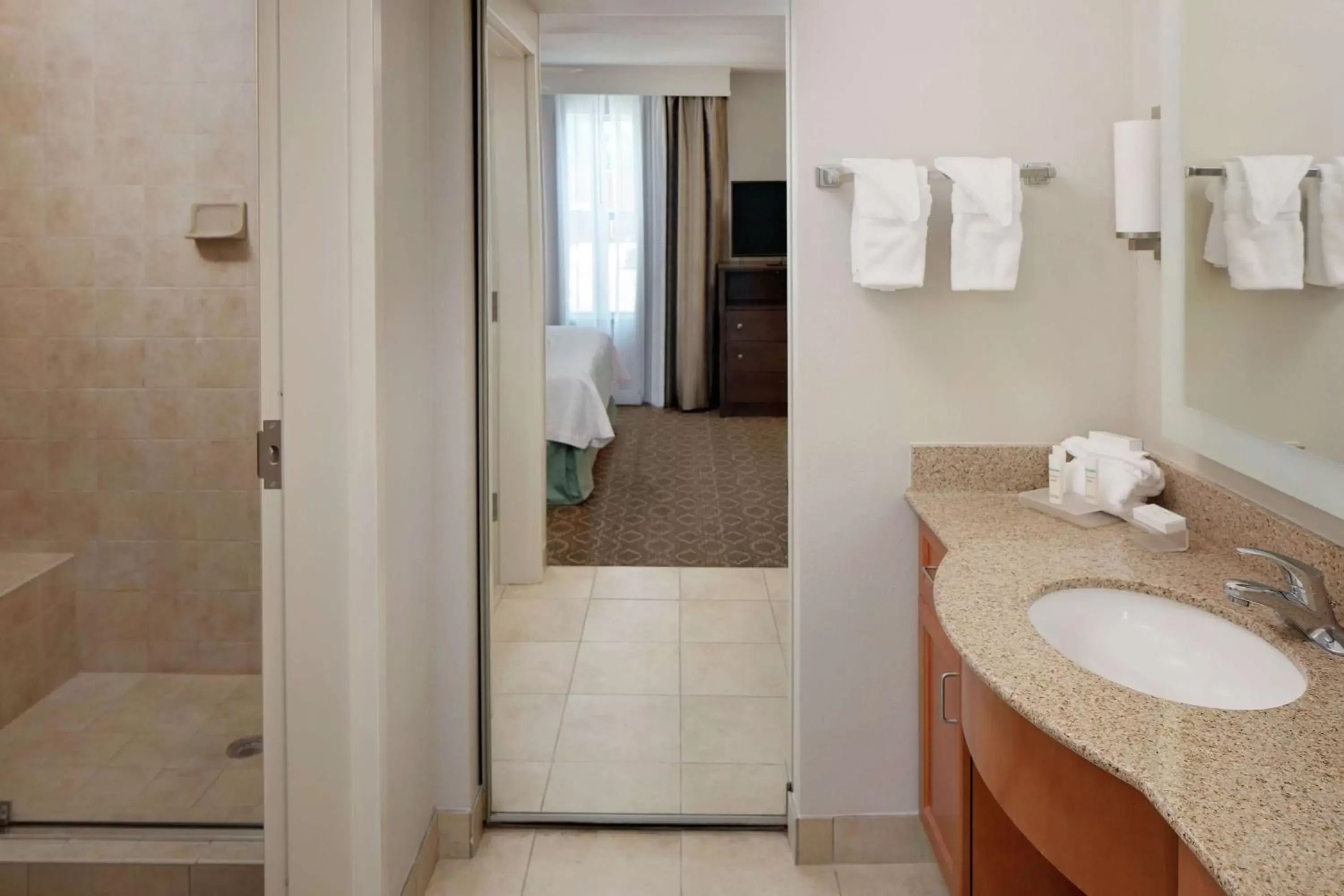 Bathroom in Homewood Suites by Hilton Cleveland-Solon