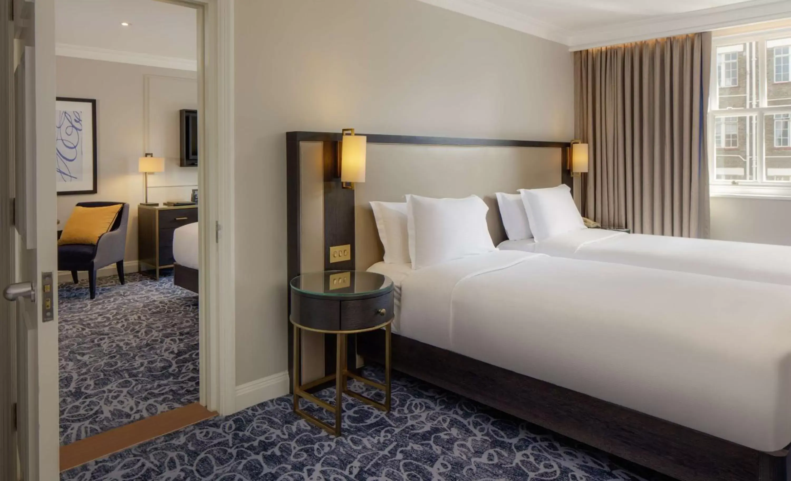 Bed in Hilton London Euston