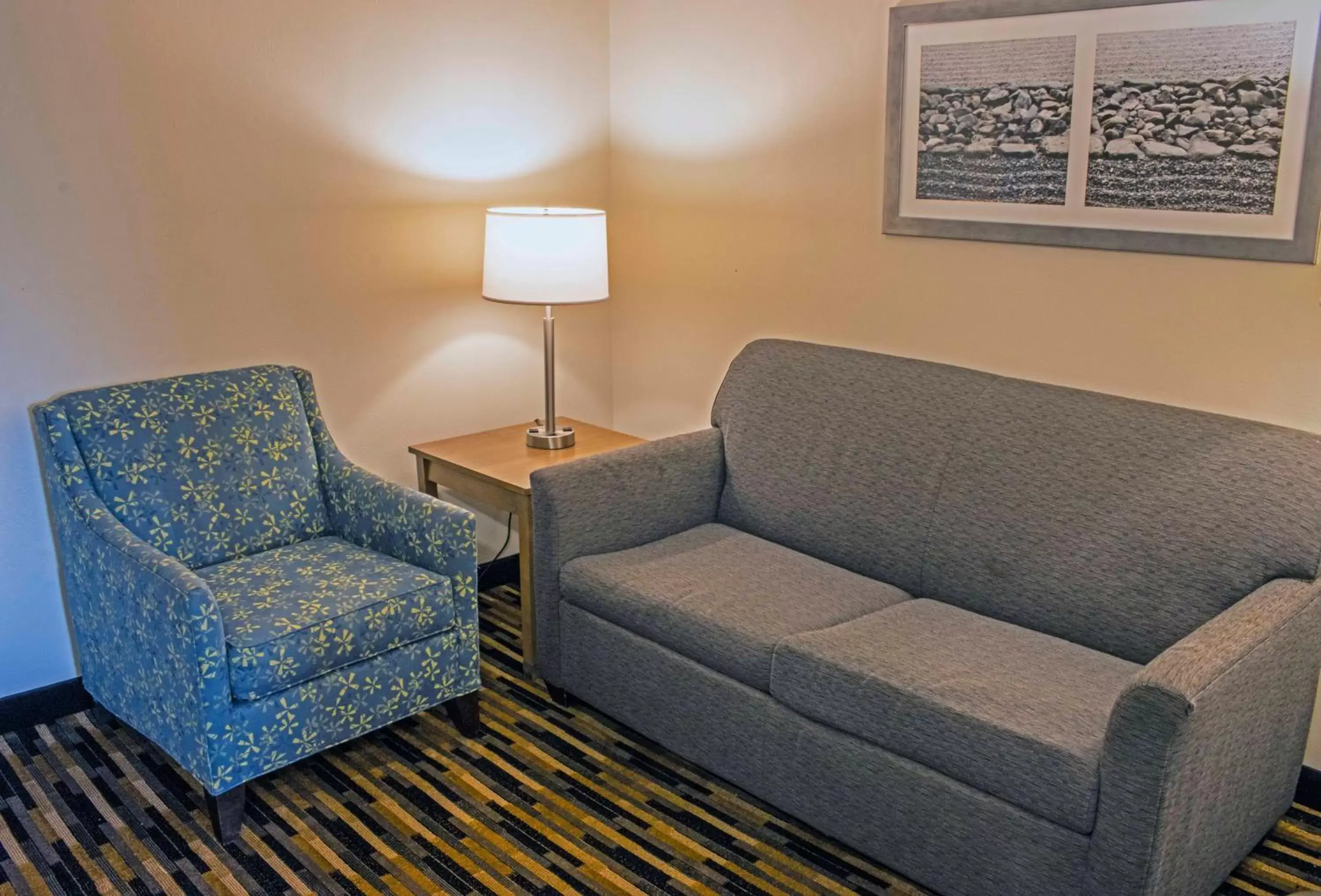 Living room, Seating Area in Quality Suites Lake Wright Norfolk Airport