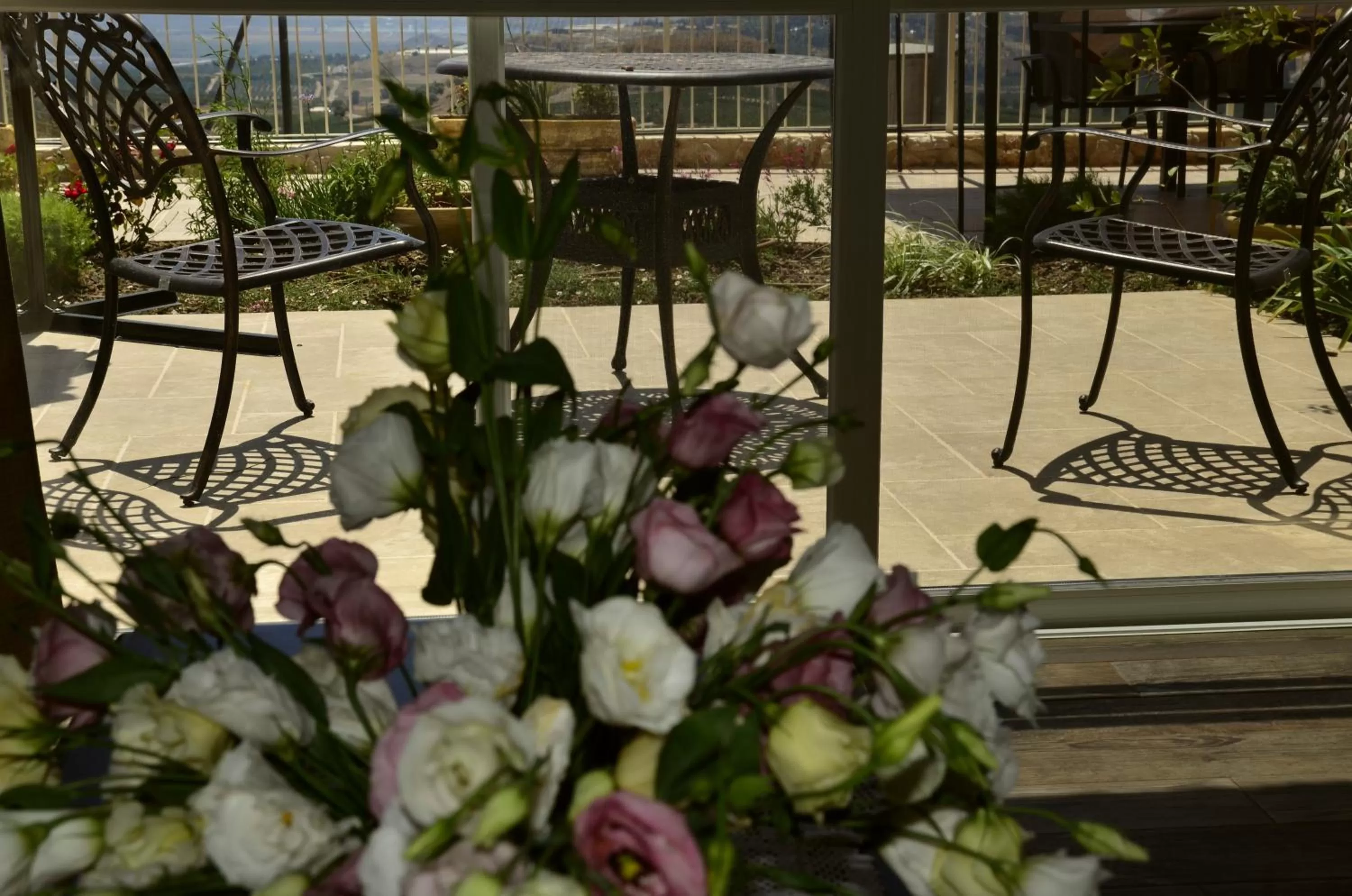 Seating area in HaBaronit