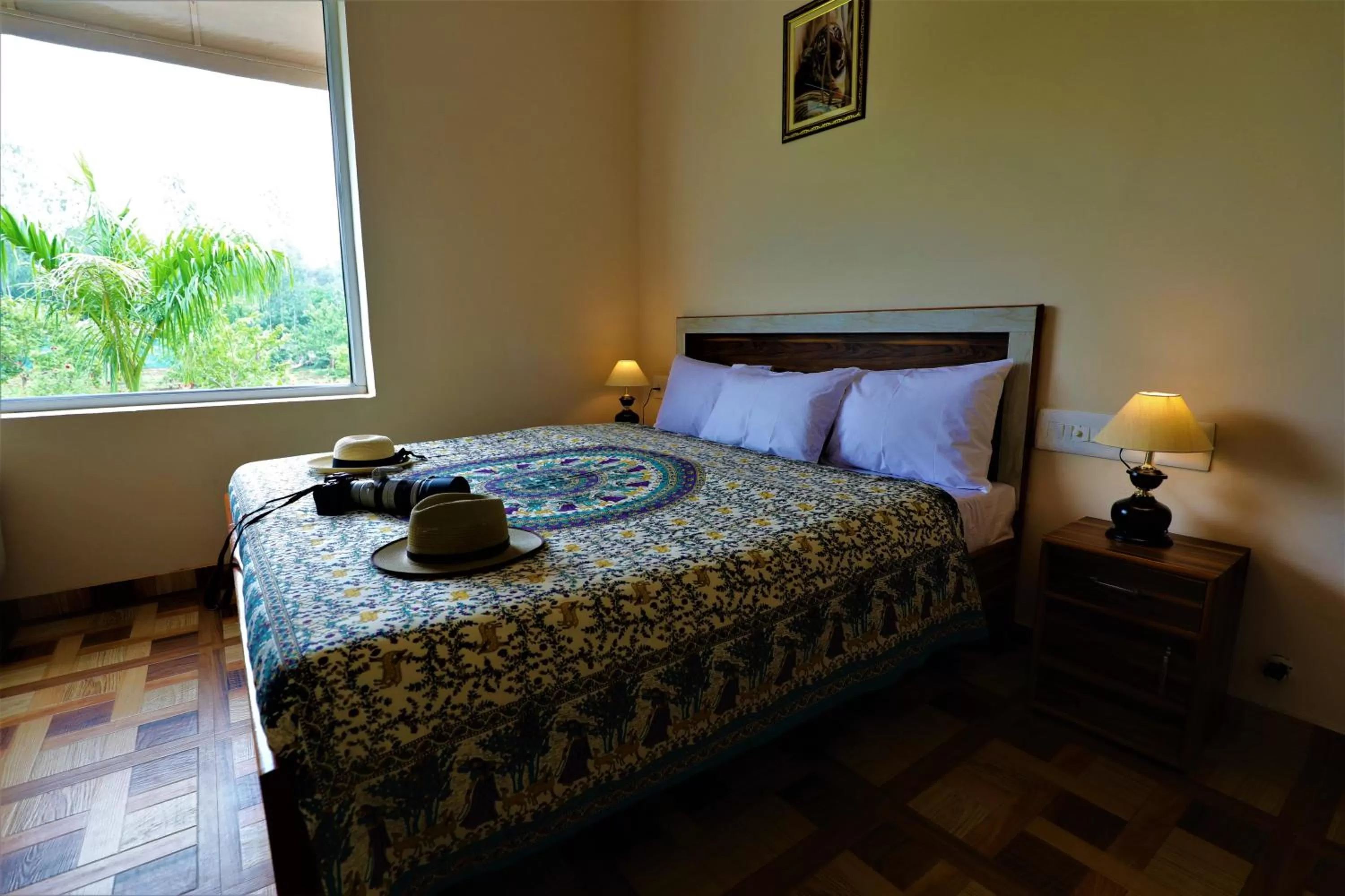 Bed in Camp Paridhi Ranthambhore, Homestay