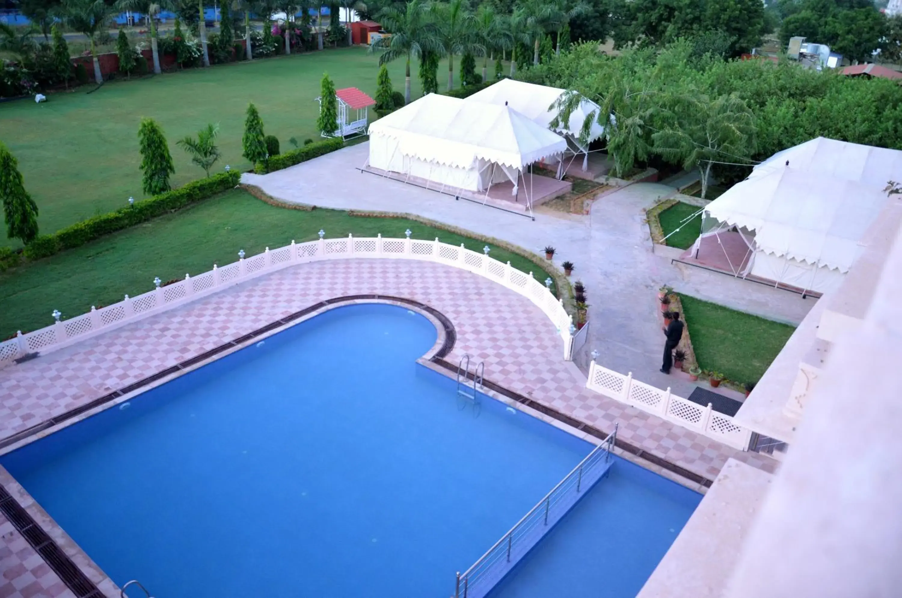 Swimming pool, Pool View in Ranthambhore National Resort