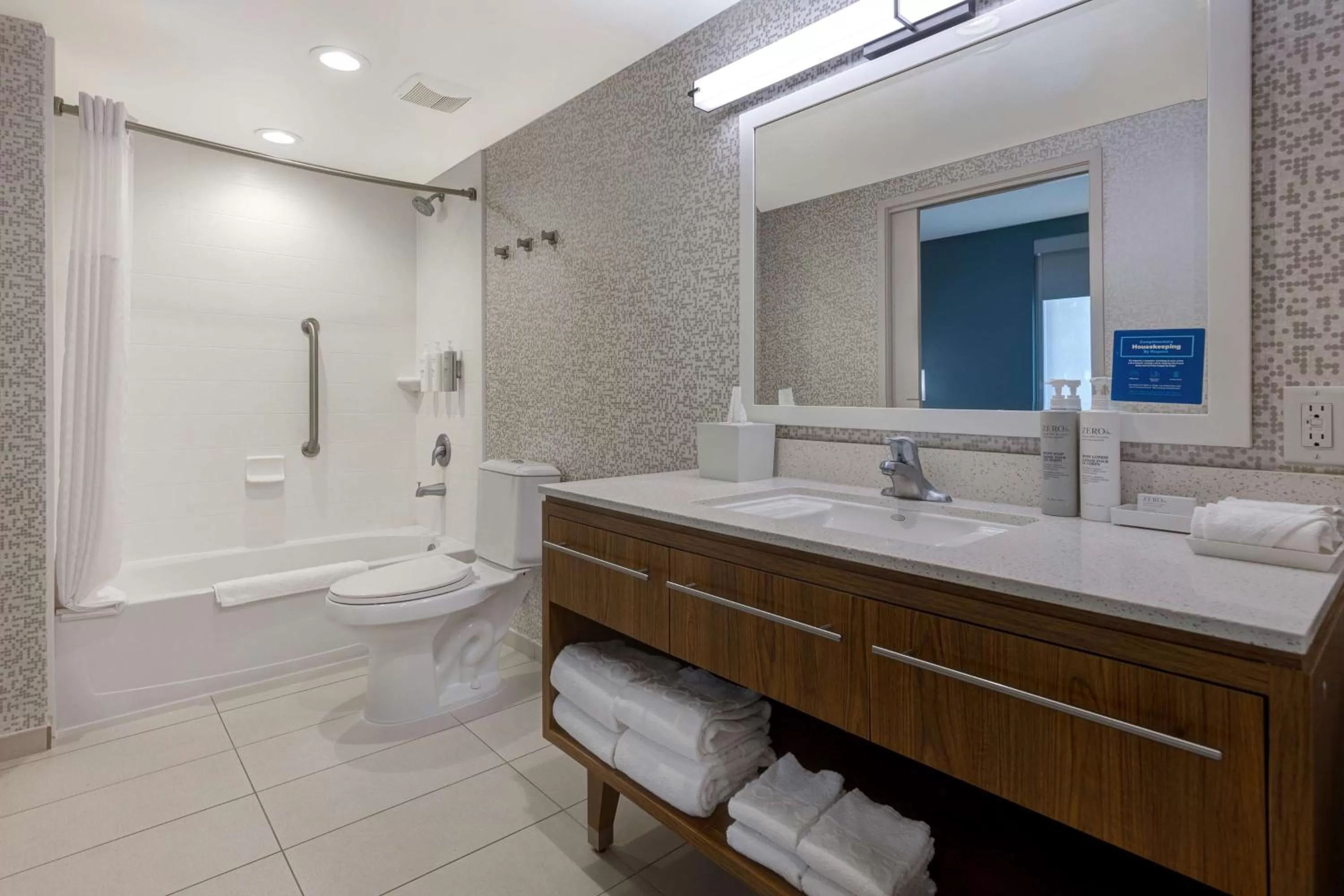 Bathroom in Home2 Suites by Hilton Orlando International Drive South - Free Shuttle to Theme Parks