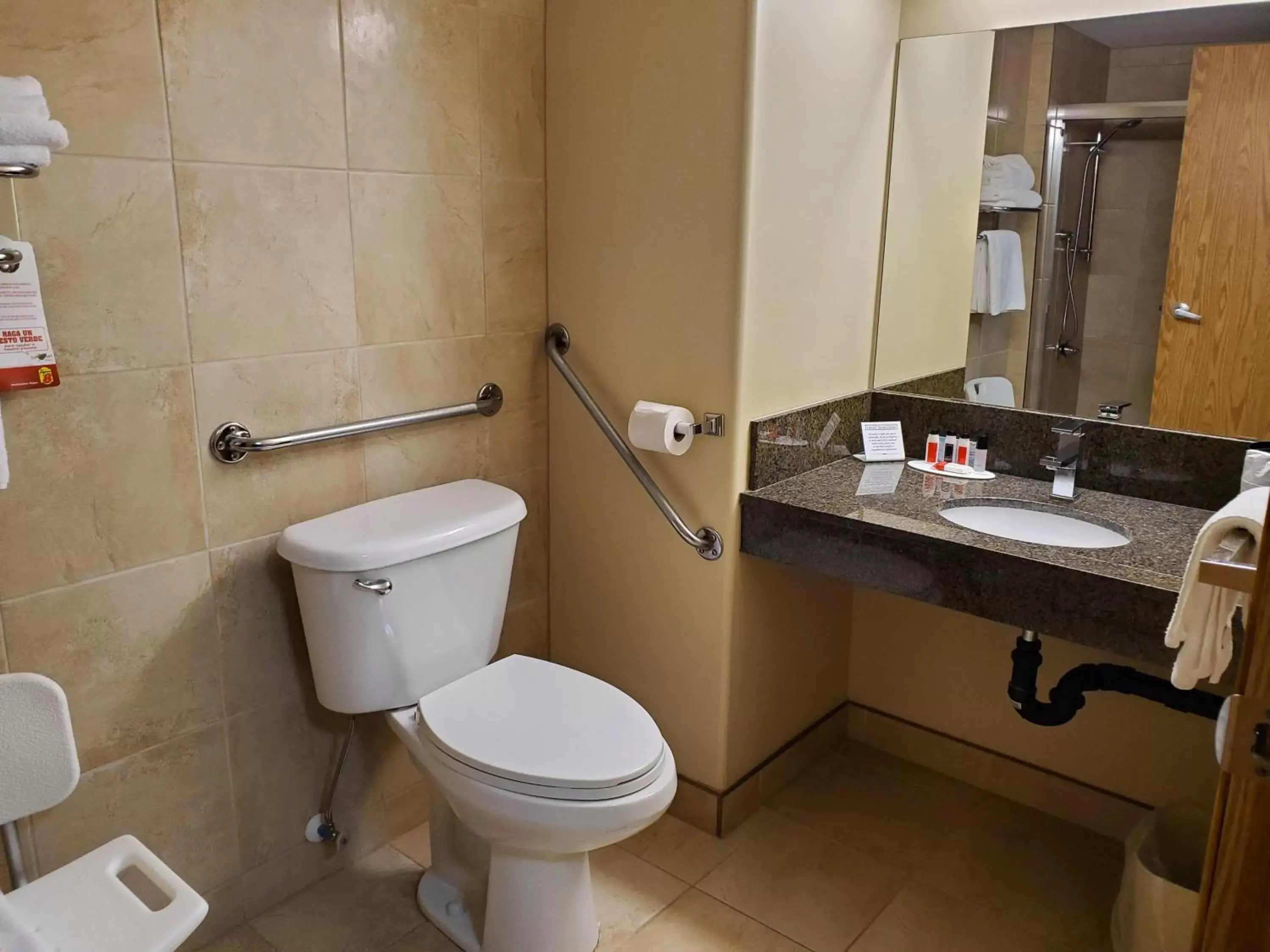 Bathroom in Super 8 by Wyndham Edmonton International Airport