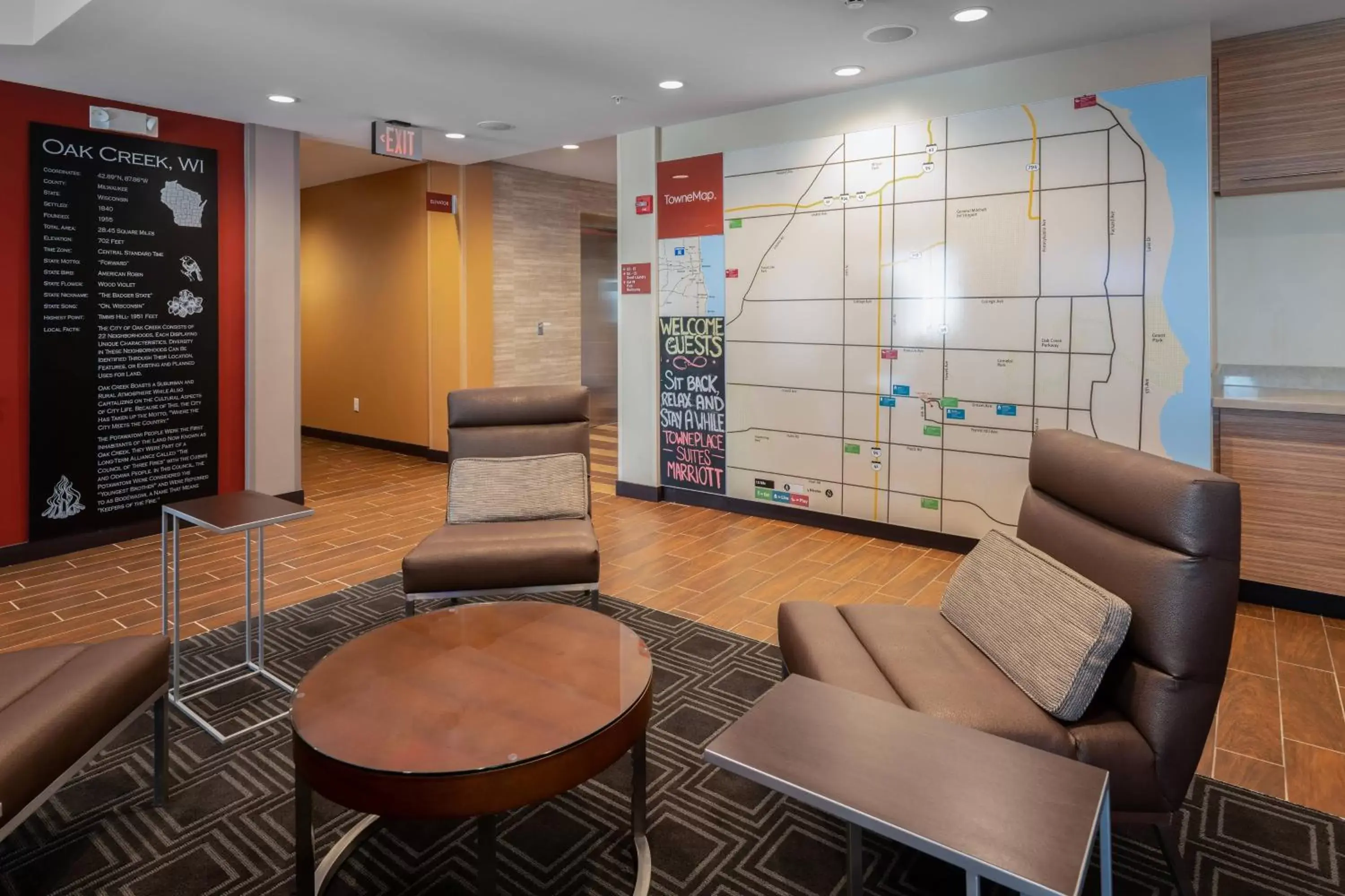 Lobby or reception in TownePlace Suites by Marriott Milwaukee Oak Creek