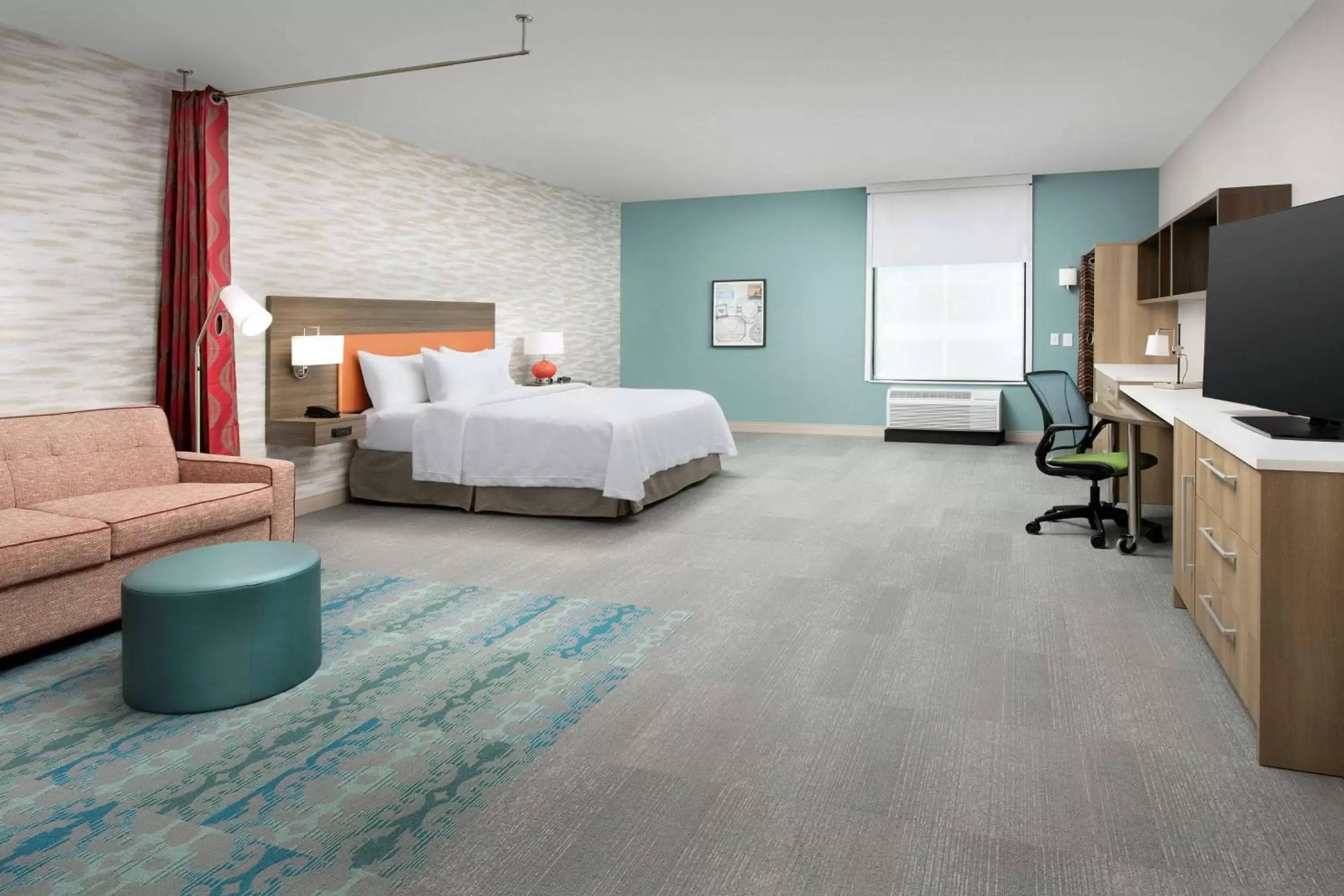 Bedroom, Bed in Home2 Suites By Hilton Columbia Southeast Fort Jackson Bedroom, Bed in Home2 Suites By Hilton Columbia Southeast Fort Jackson