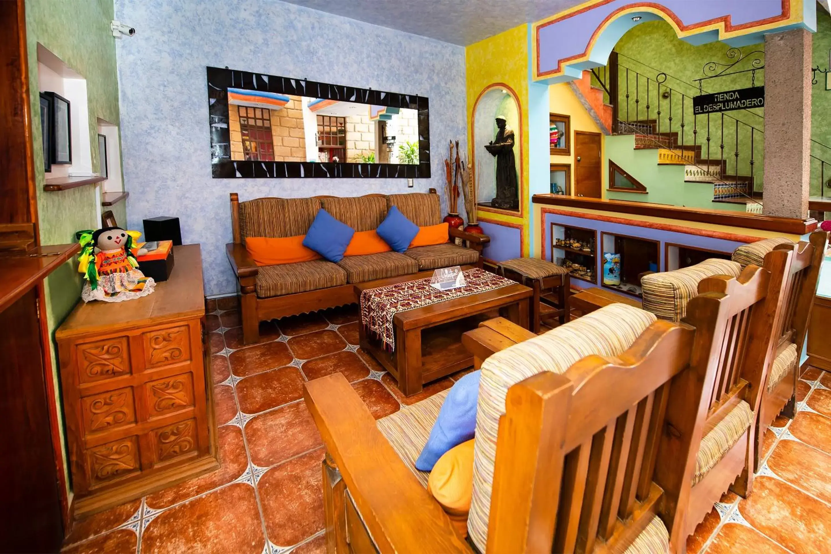 Lobby or reception, Lounge/Bar in La Casona Tequisquiapan Hotel & Spa