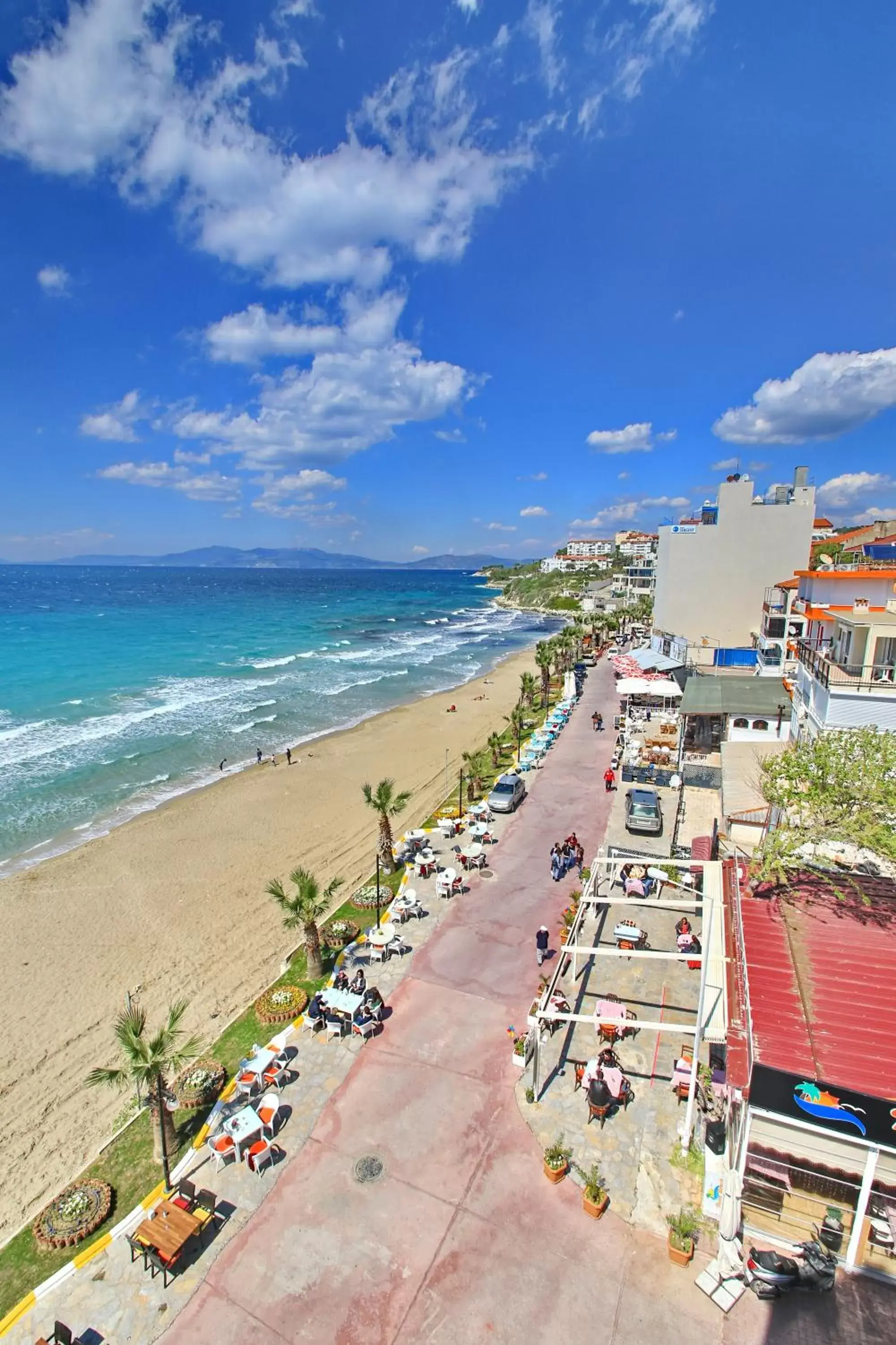 Beach, Bird's-eye View in Asena Hotel