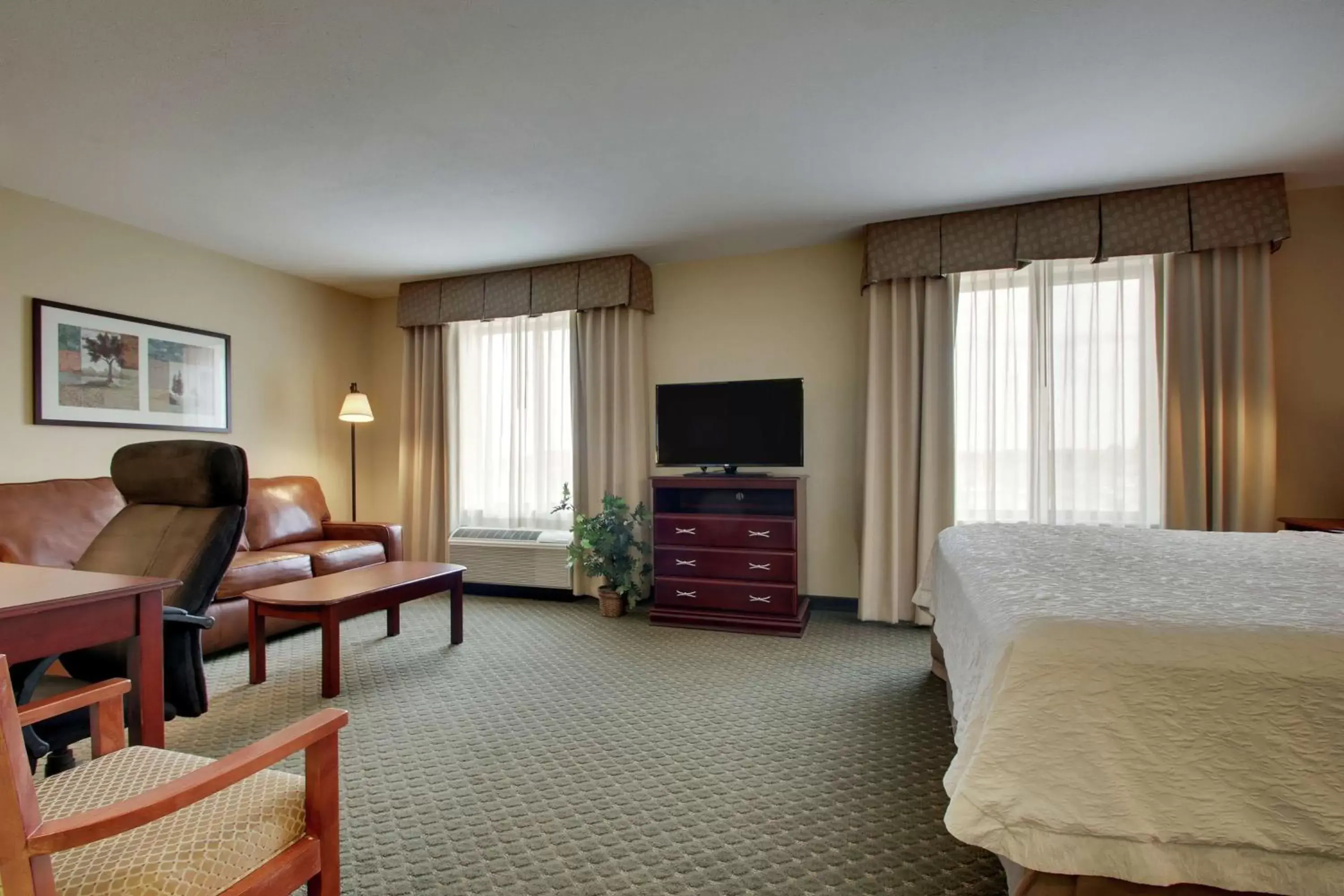 Bedroom, TV/Entertainment Center in Hampton Inn & Suites Denver Littleton