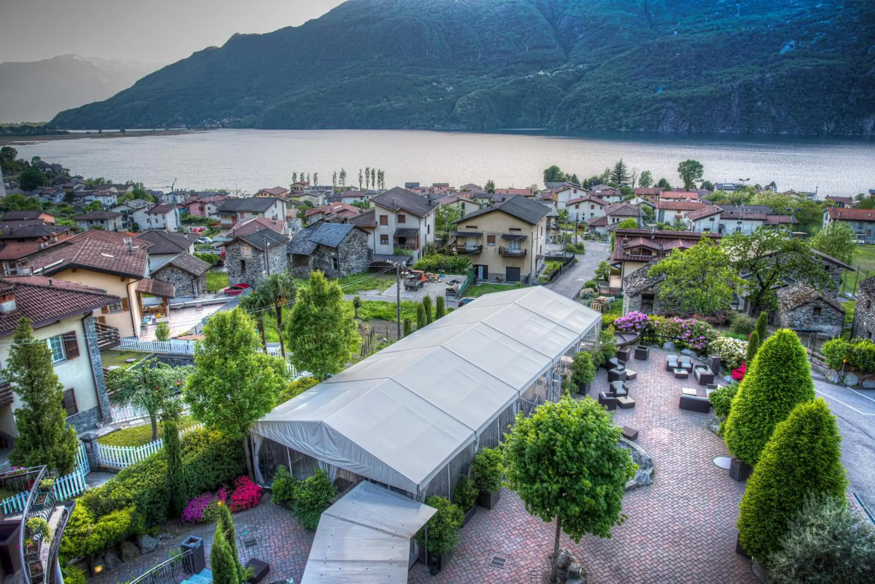 Lake view, Bird's-eye View in Hotel Saligari