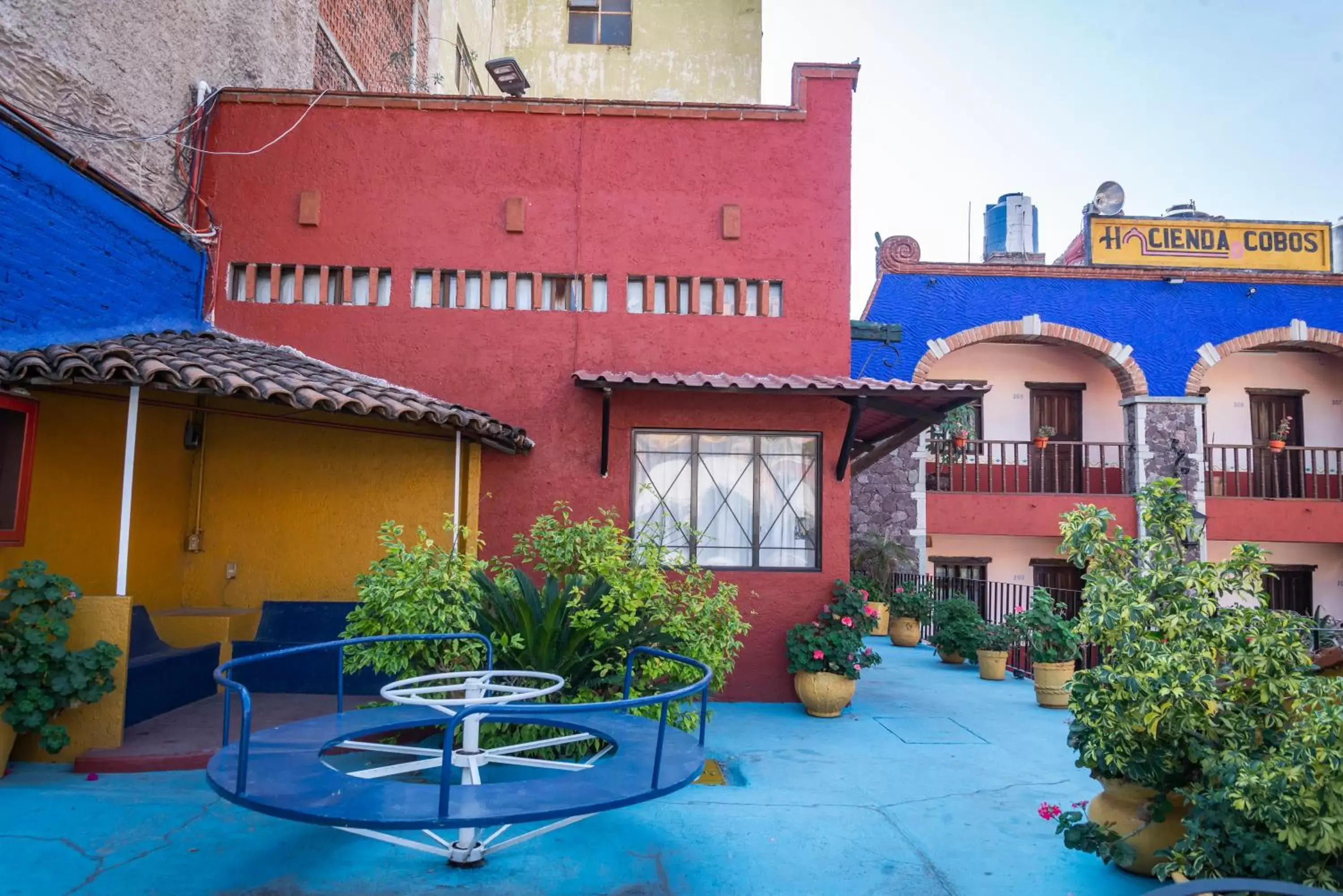 Patio in Hotel Hacienda de Cobos