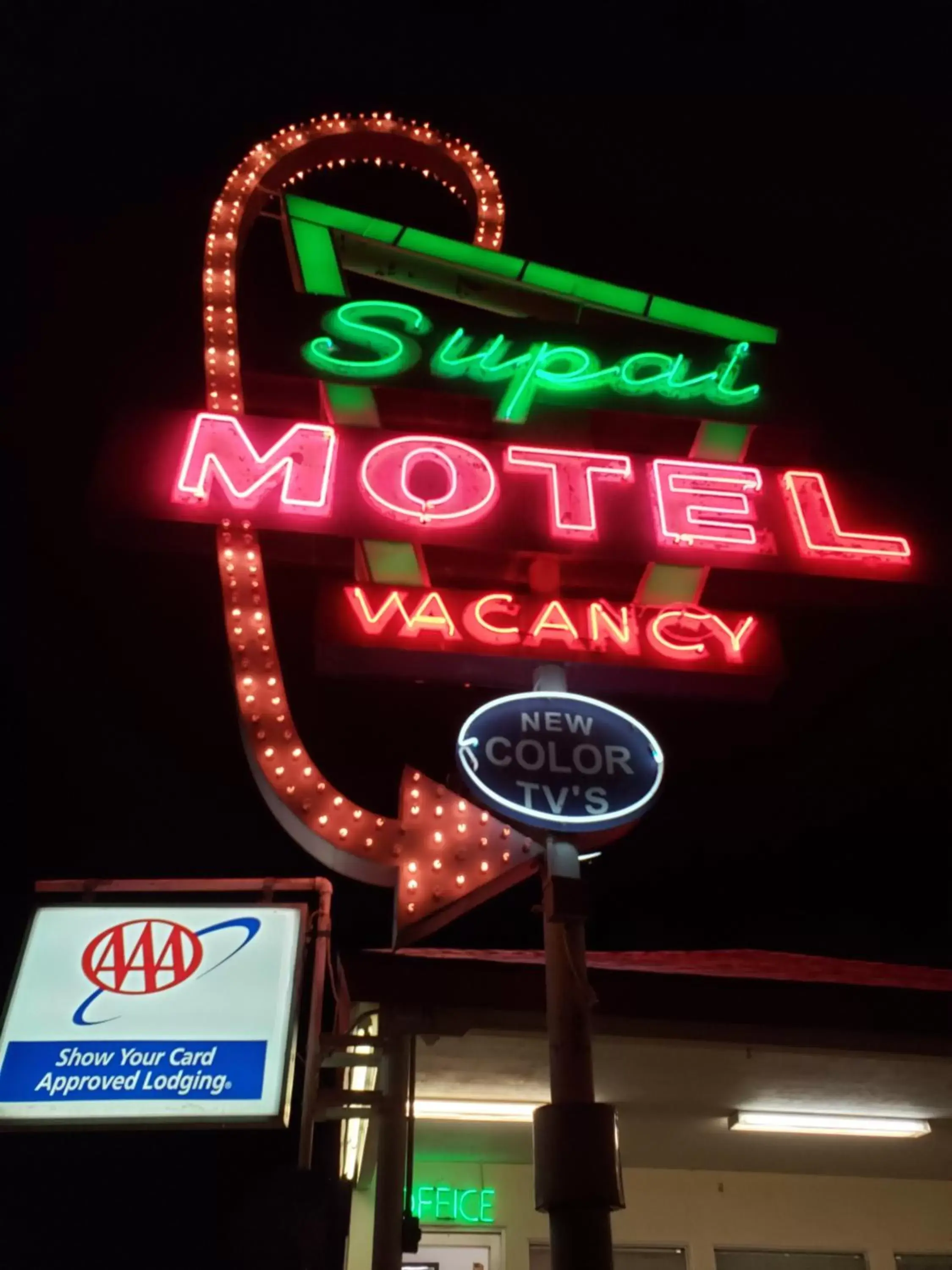 Property Logo/Sign in Supai Motel