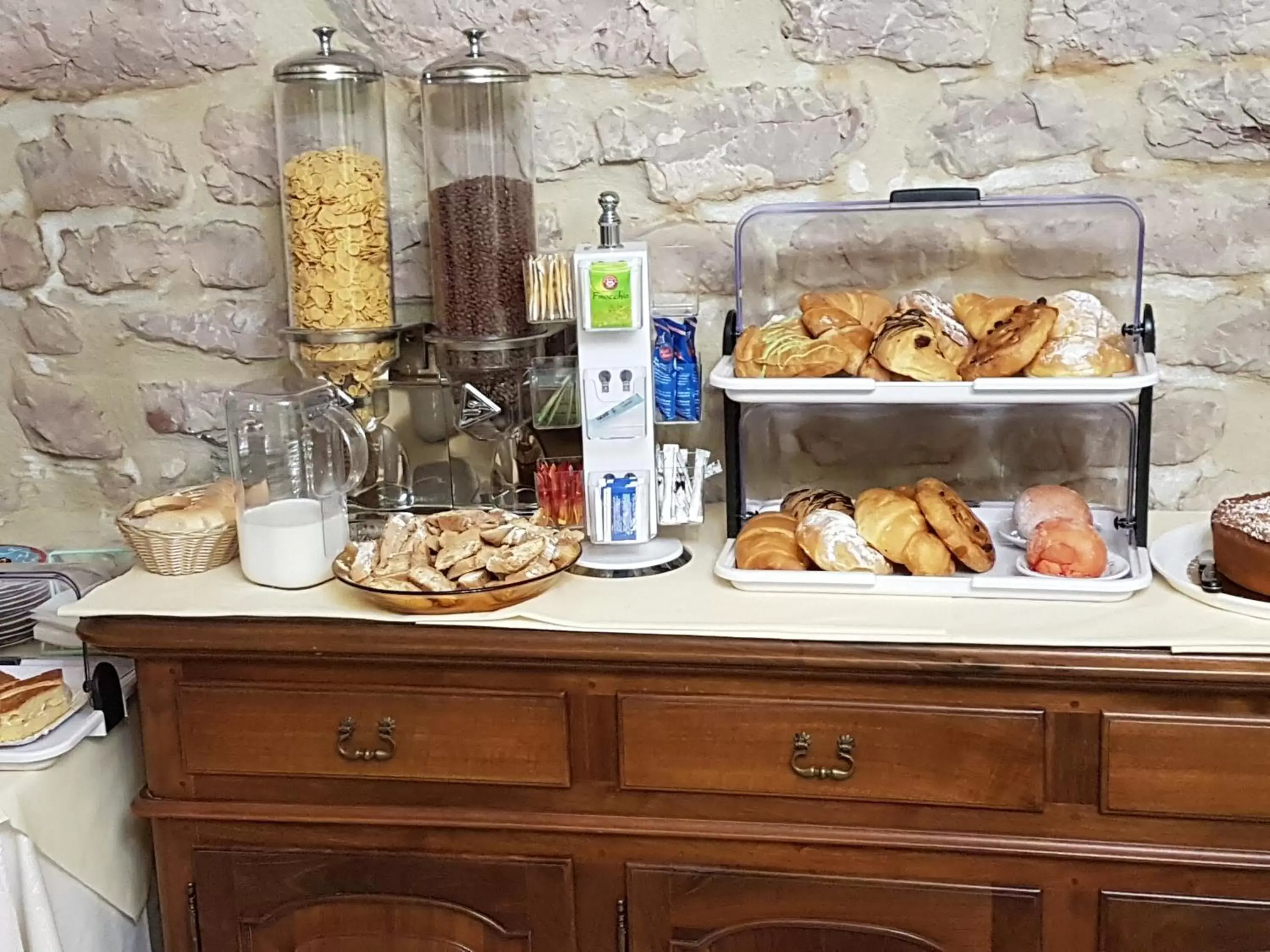 Italian breakfast in Hotel Ponte San Vittorino