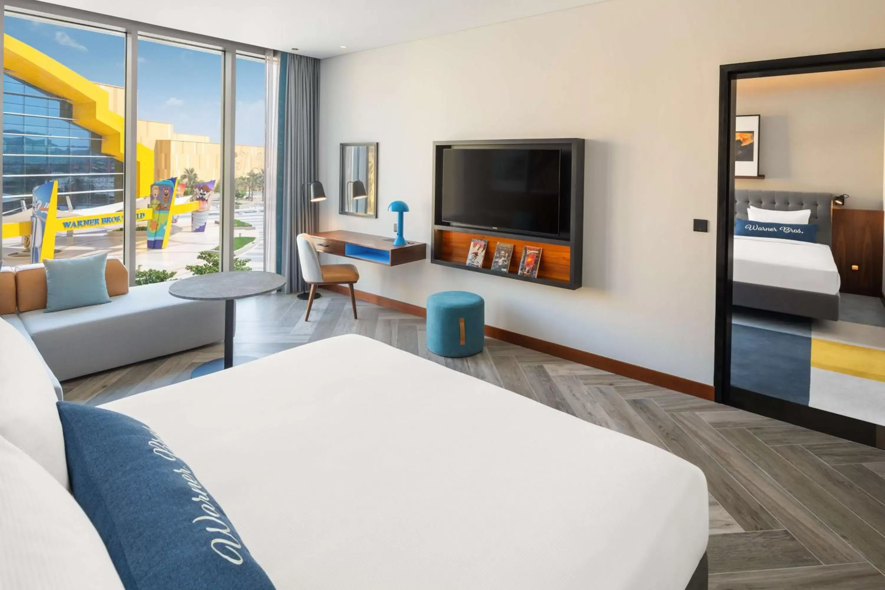 Bedroom, TV/Entertainment Center in The WB Abu Dhabi, Curio Collection By Hilton