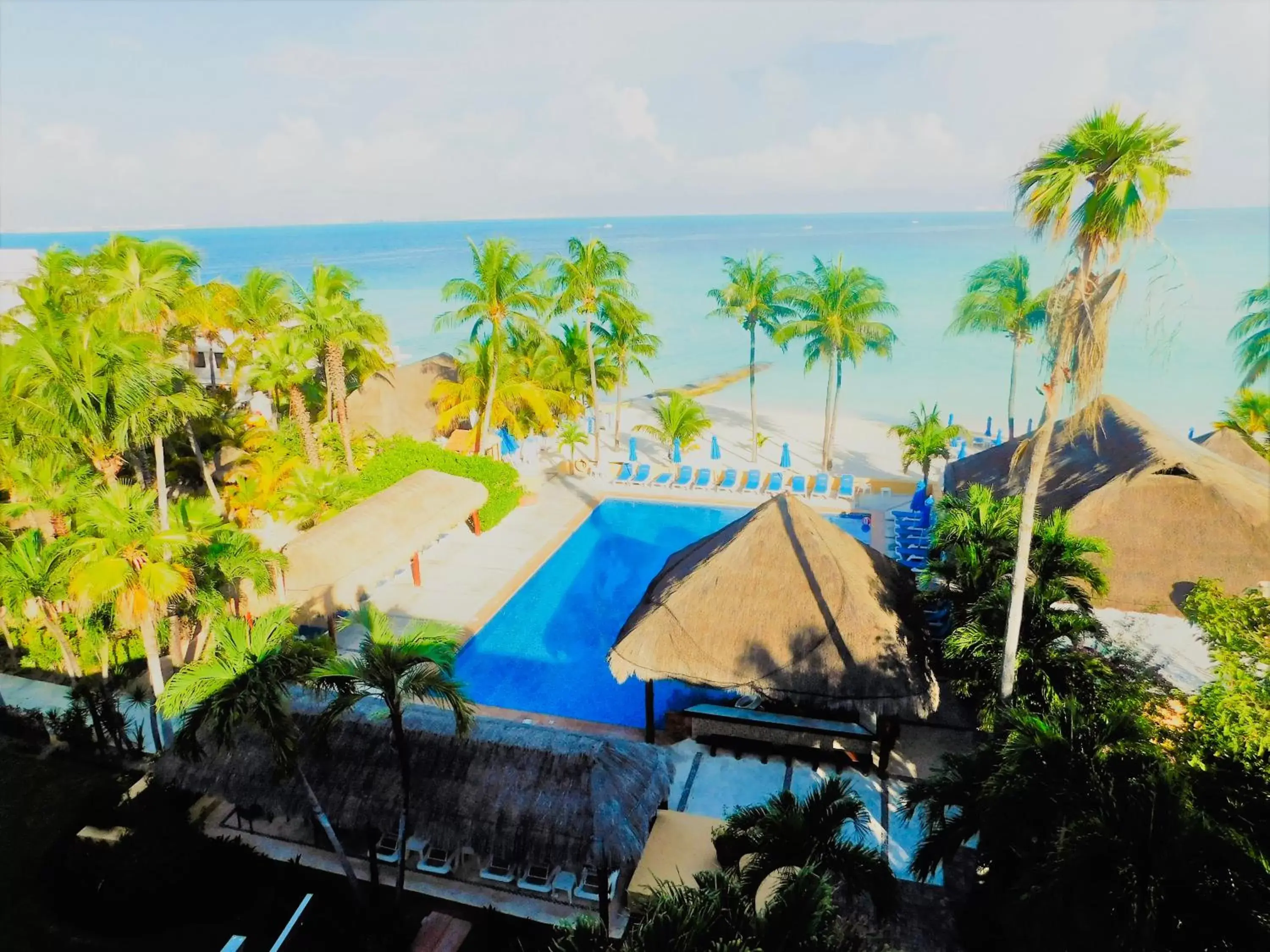 Bird's eye view, Pool View in Nautibeach Beach Front Condos in North Beach