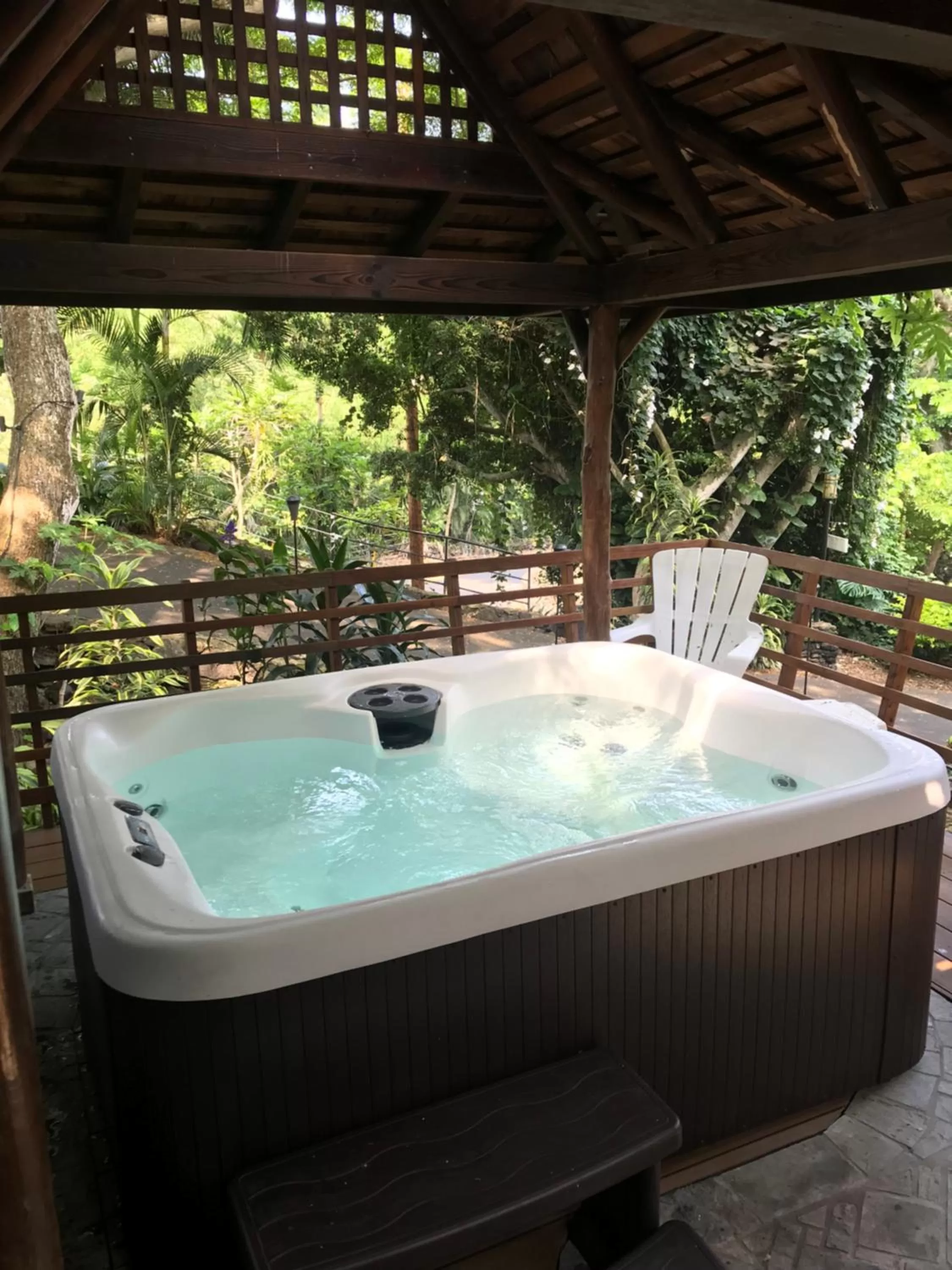 Hot Tub in Hale Maluhia Country Inn