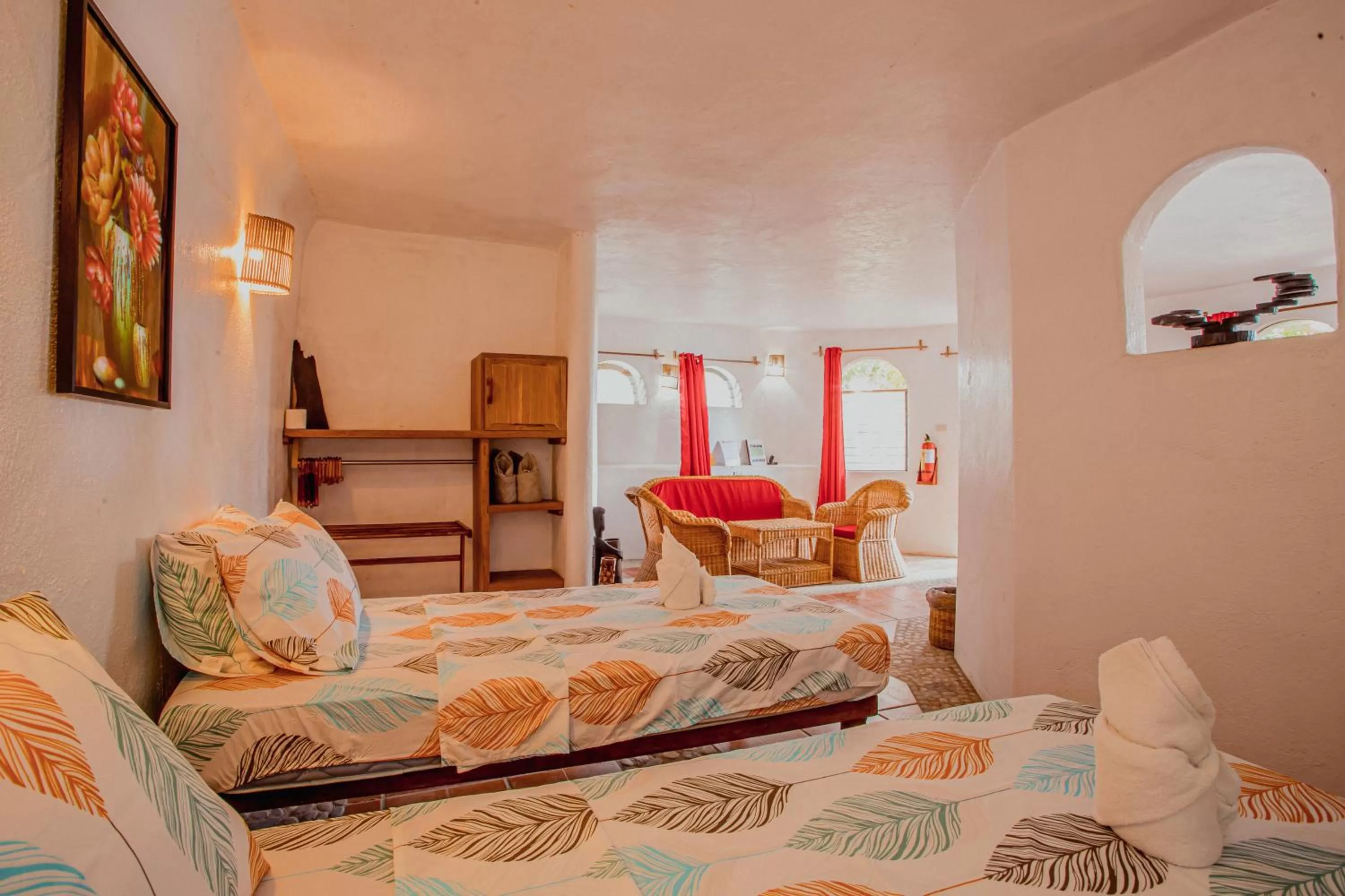 View (from property/room), Bed in Atremaru Jungle Retreat