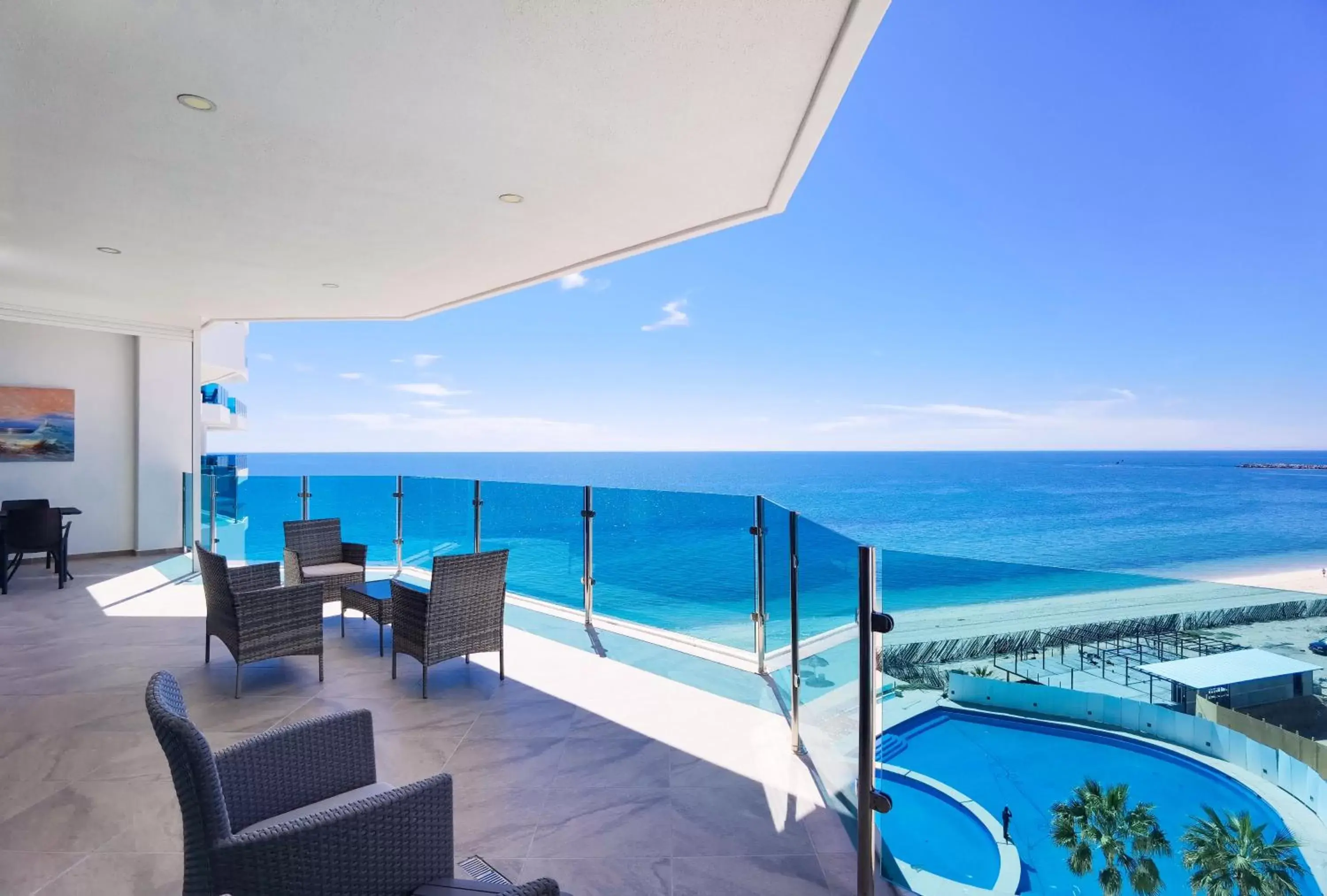 Balcony/Terrace, Swimming Pool in Esmeralda Beach Resort