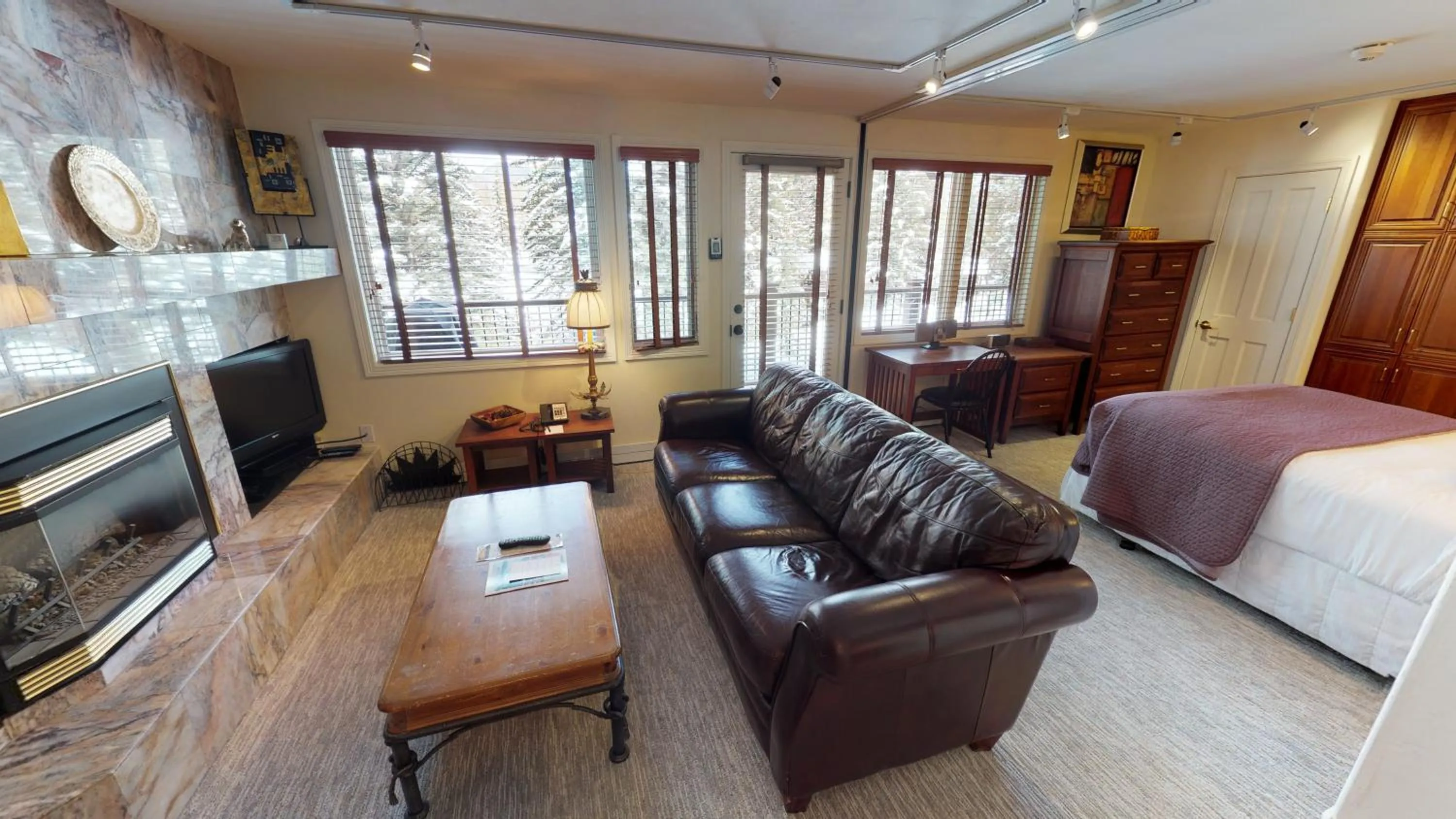 Seating area in Manor Vail Lodge