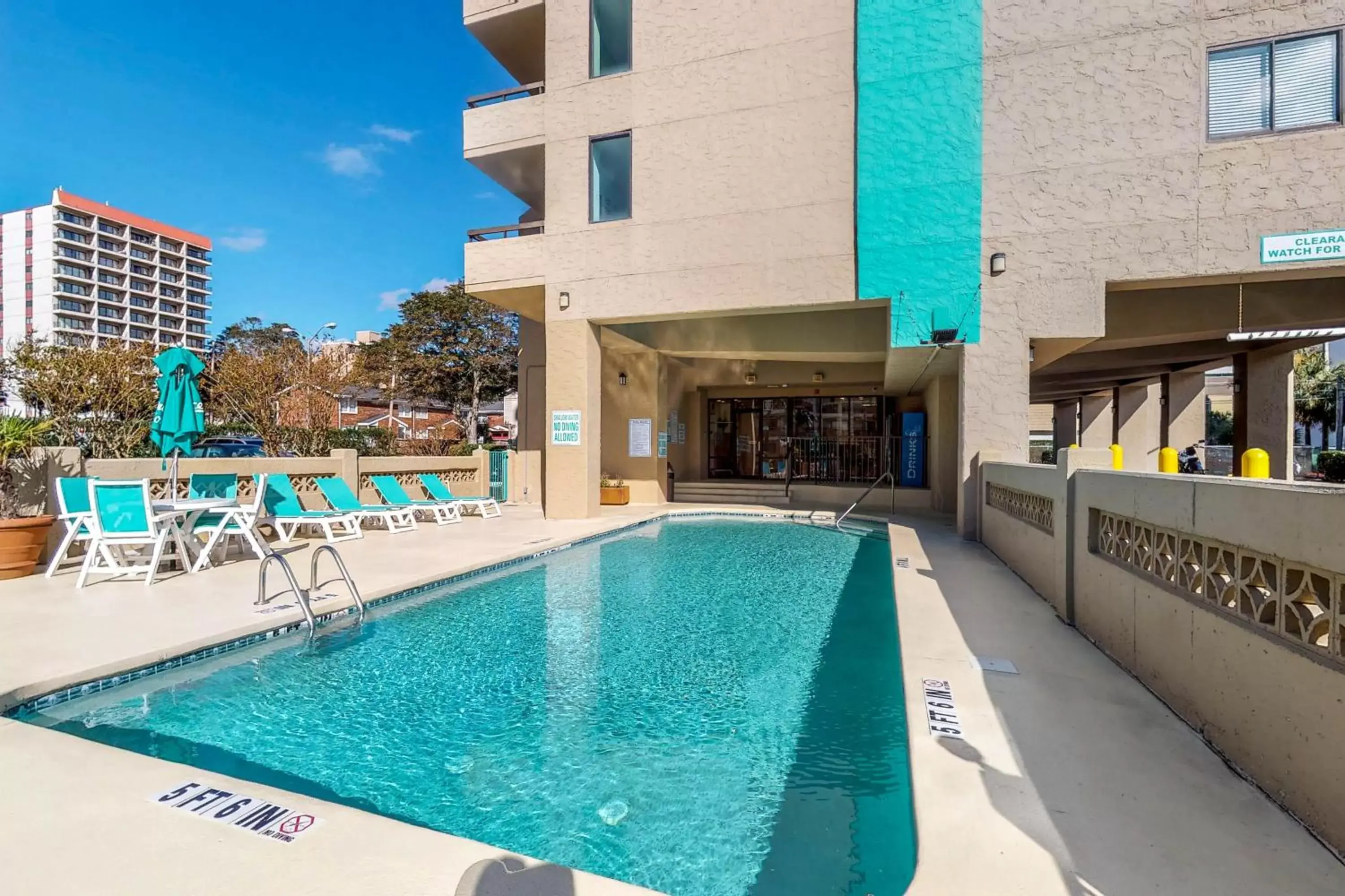 Swimming Pool in Beach Time