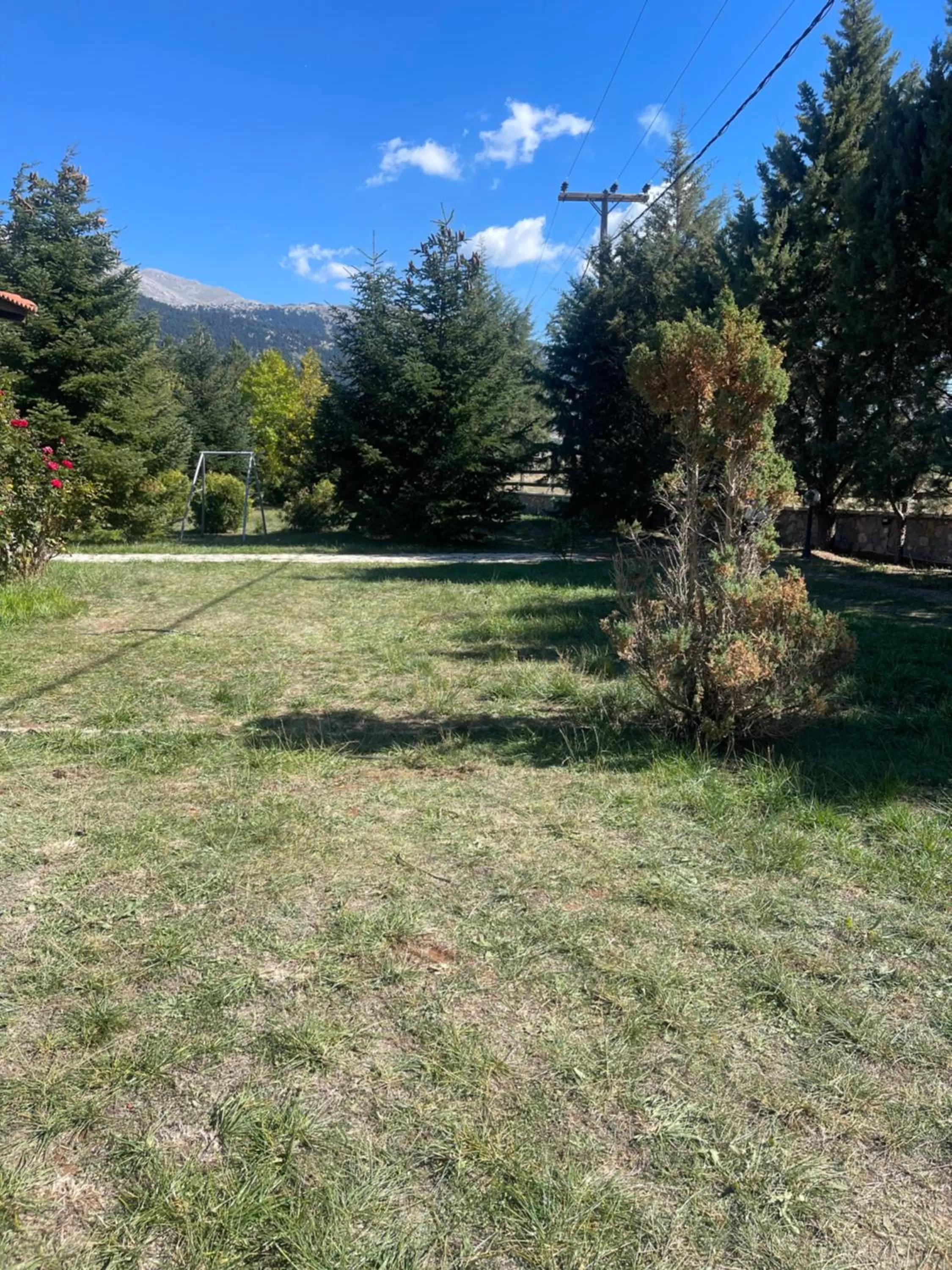 Garden in Parnassos Snow Hill Chalet