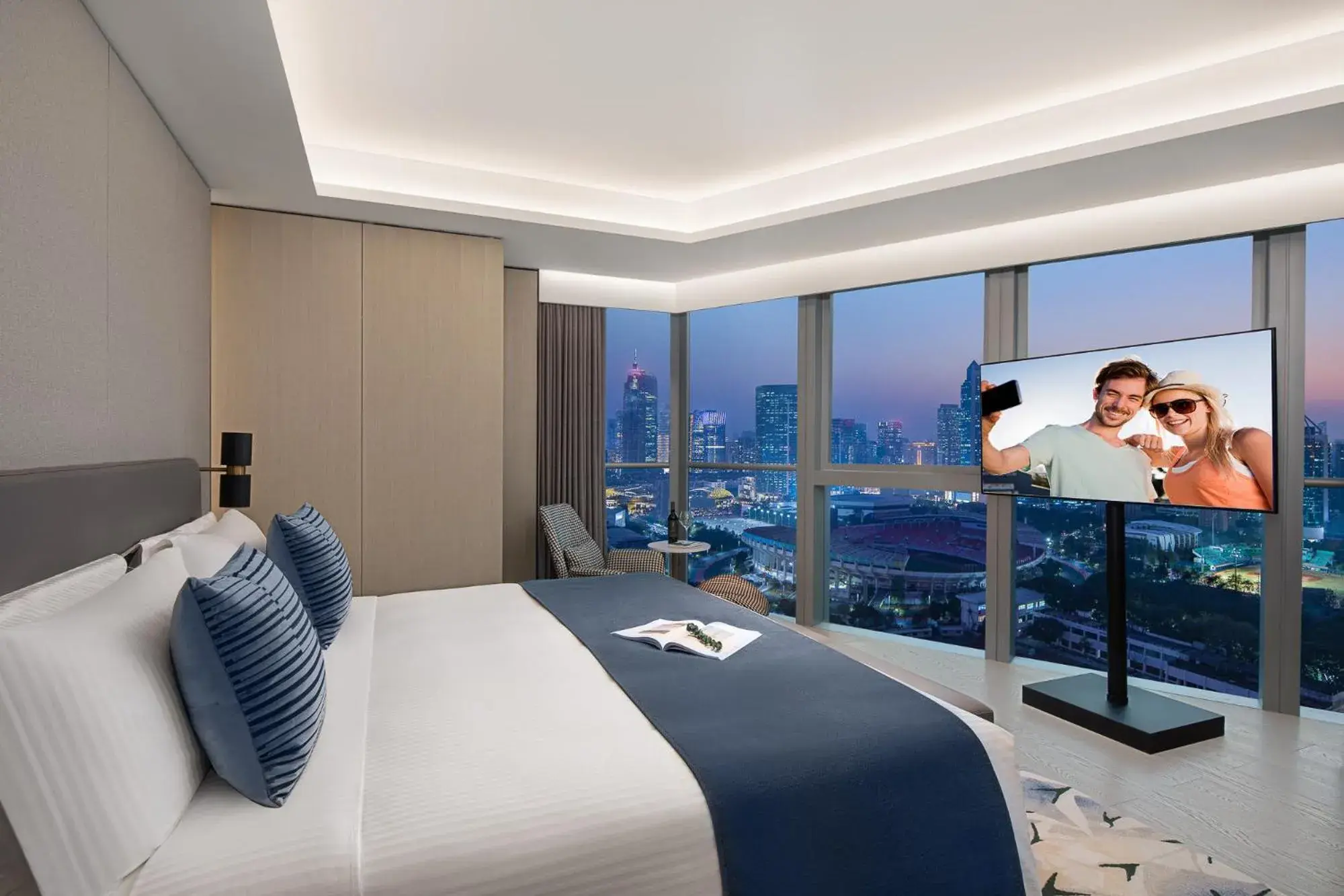 Bed in Ascott ICC Guangzhou