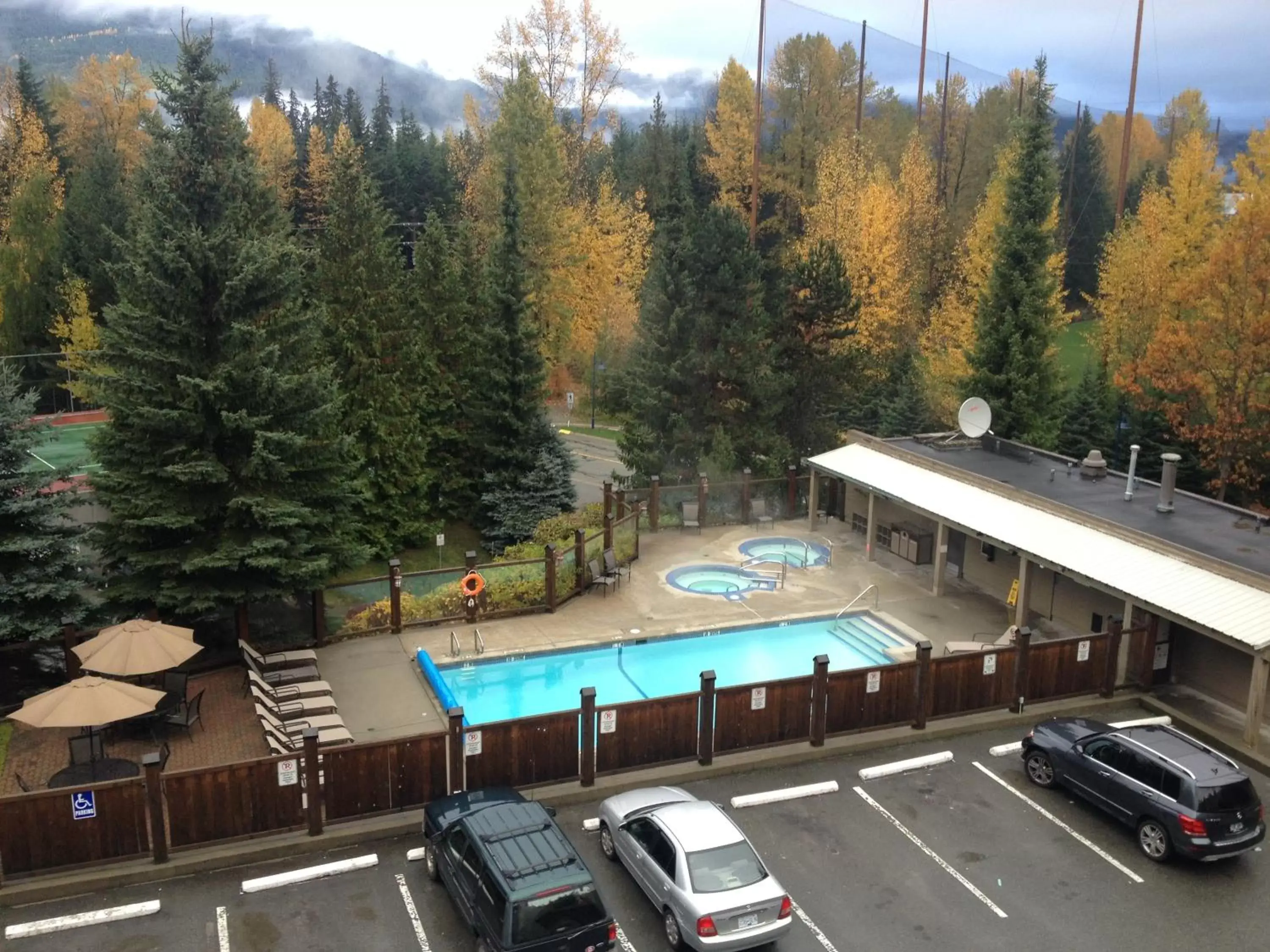 Bird's eye view, Pool View in Tantalus Resort Lodge