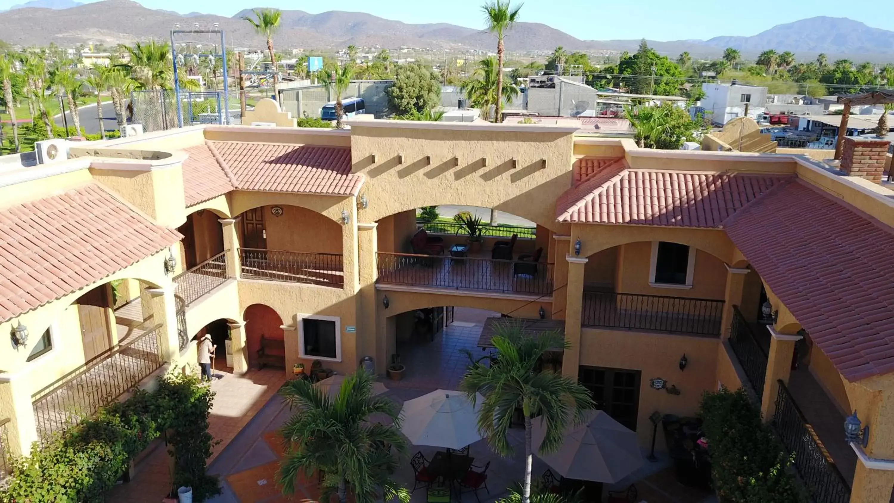 Photo of the whole room, Bird's-eye View in Hacienda Suites Loreto