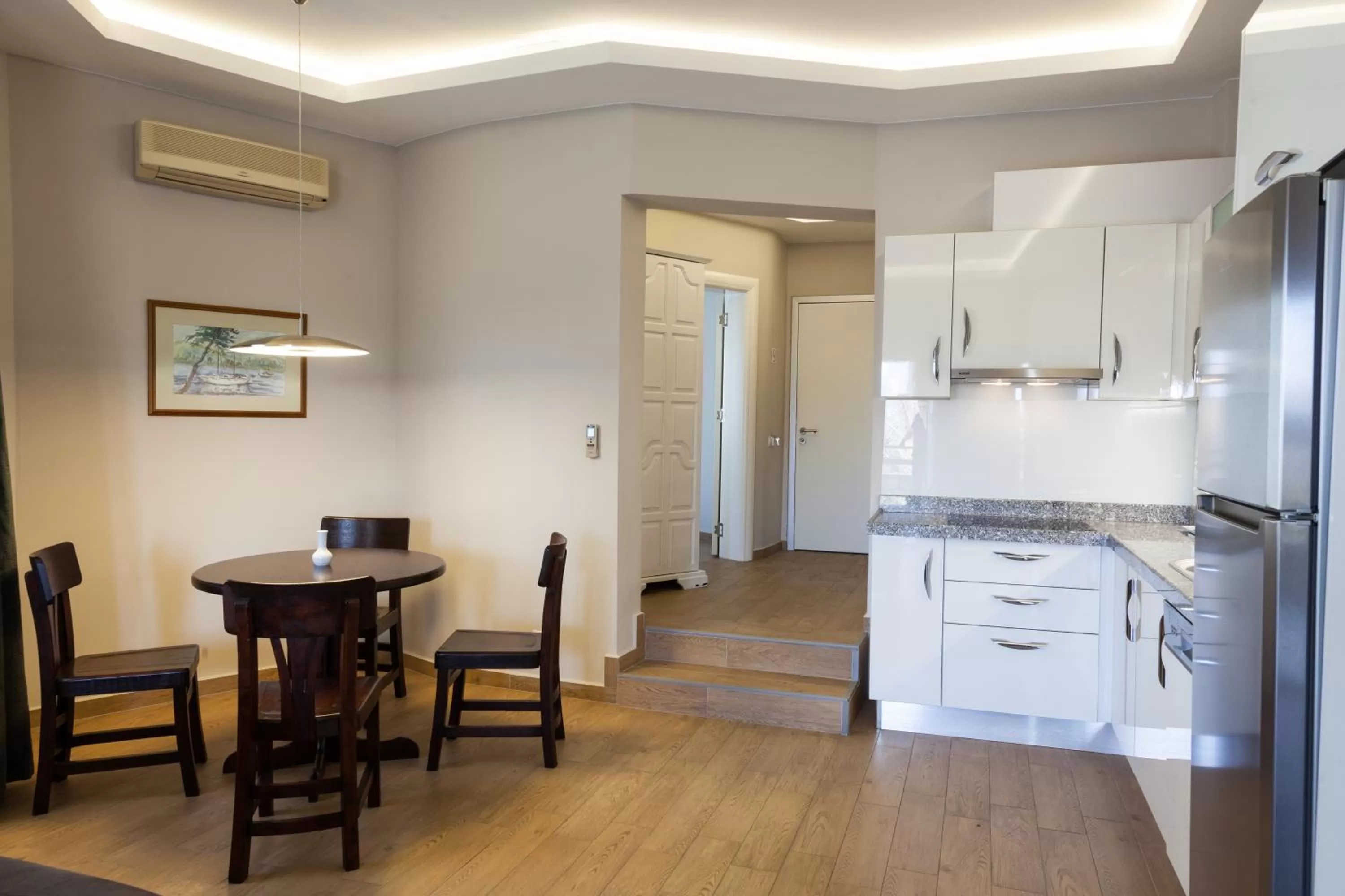 Kitchen or kitchenette in Sun Garden Apart Hotel