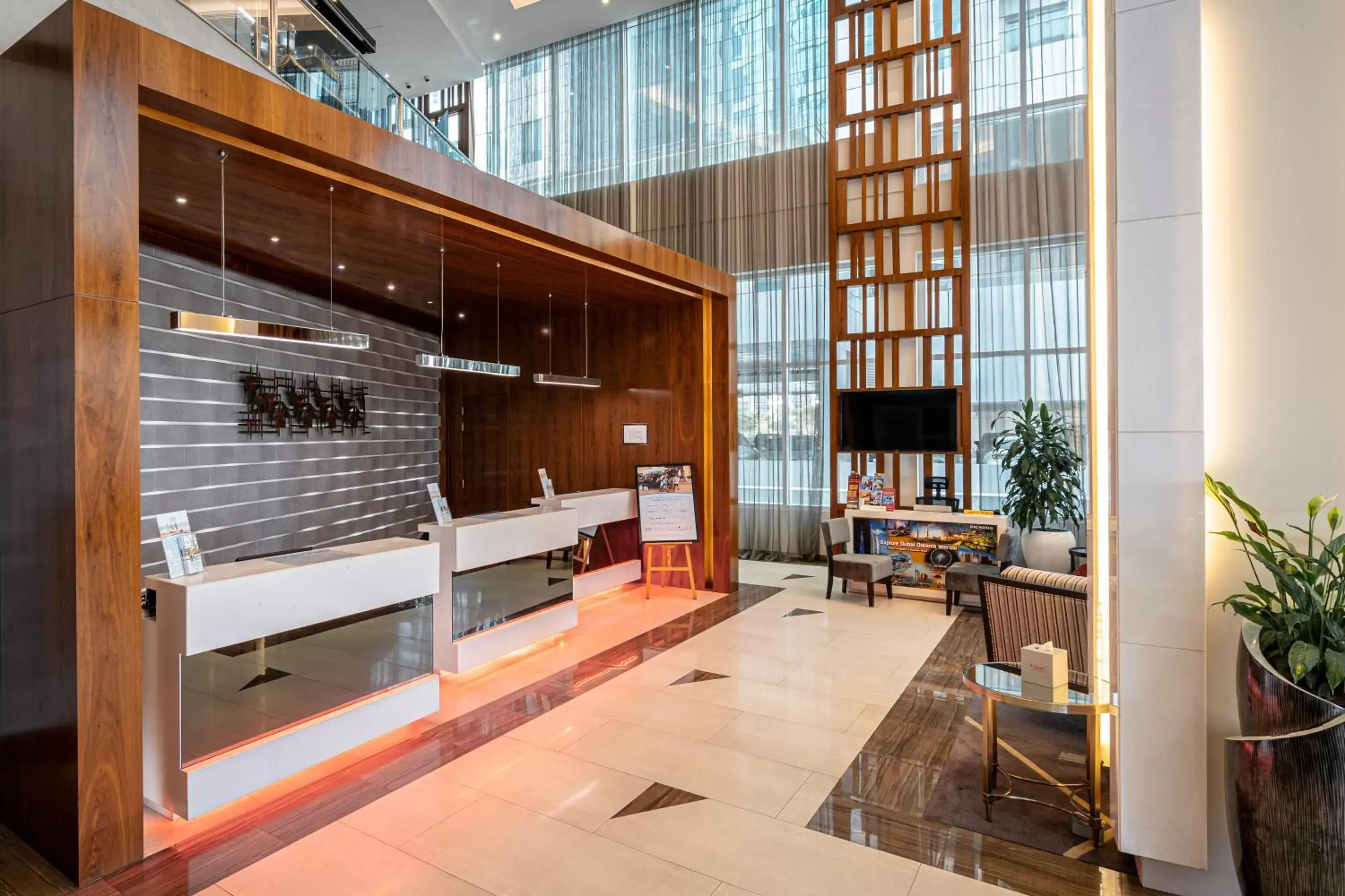 Lobby or reception in Ramada by Wyndham Dubai Barsha Heights