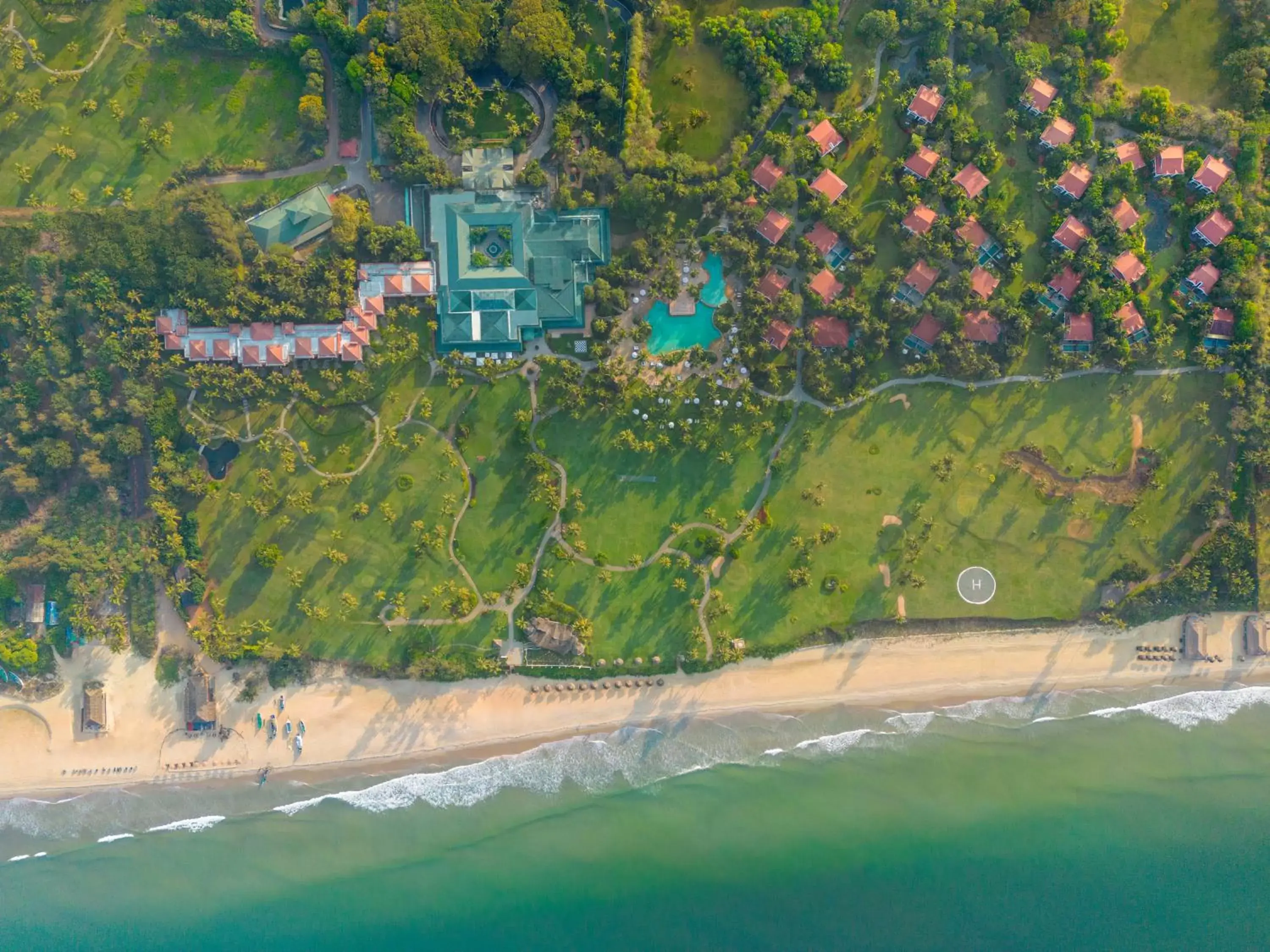 Bird's eye view, Bird's-eye View in Taj Exotica Resort & Spa, Goa