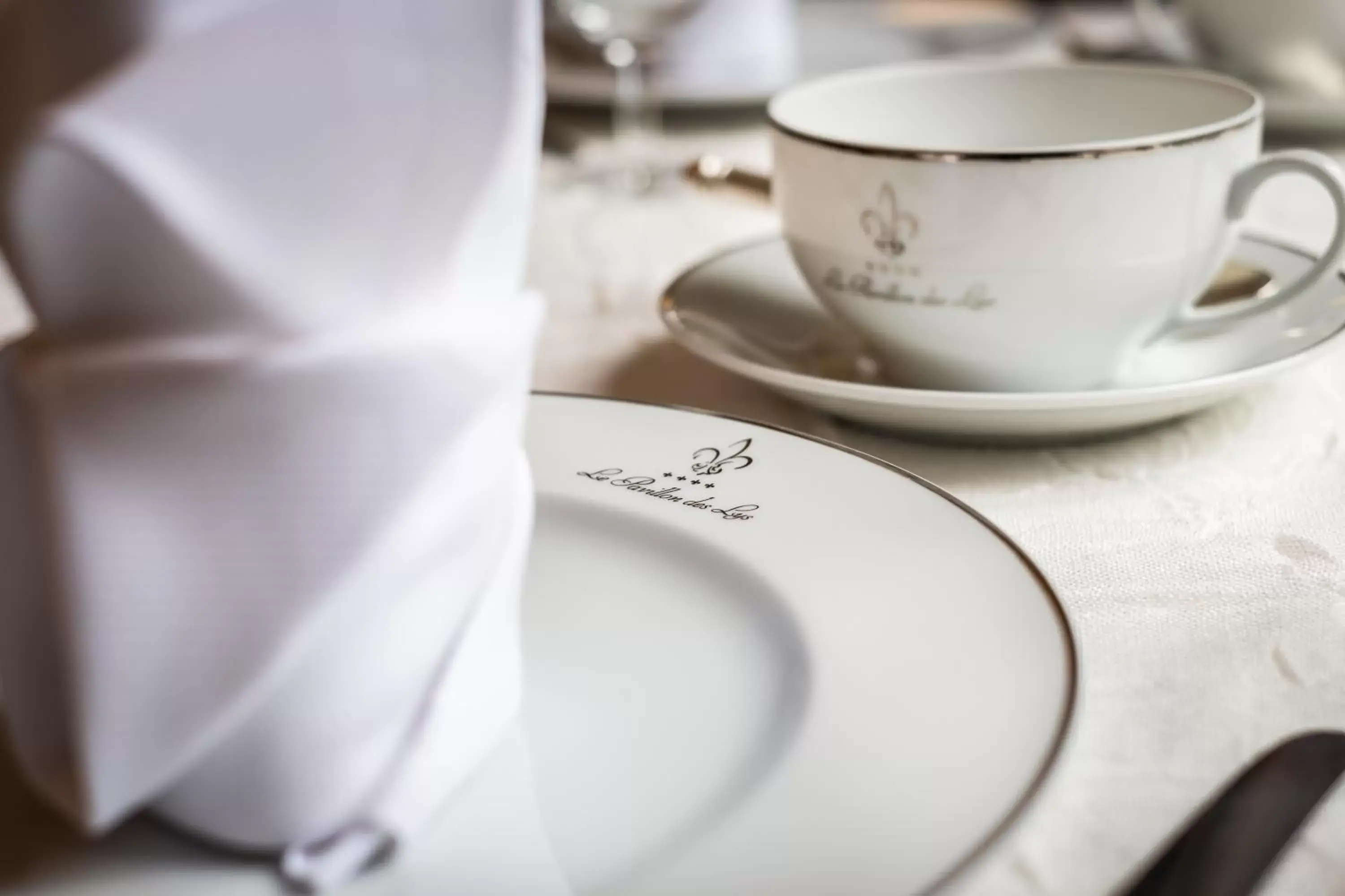 Decorative detail, Coffee/Tea Facilities in Le Pavillon des Lys - Hôtel Particulier