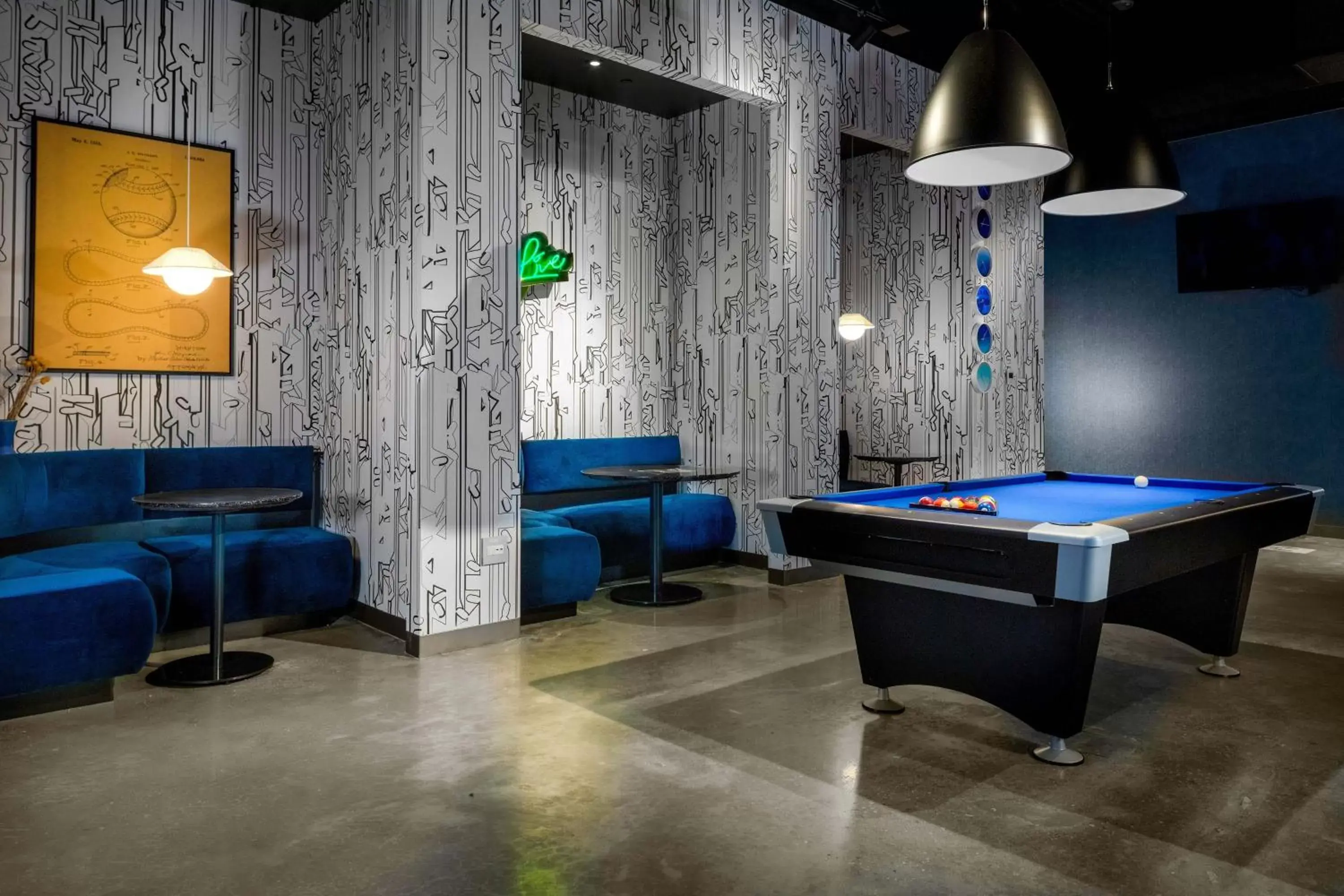 Swimming pool, Billiards in Aloft Atlanta at The Battery Atlanta