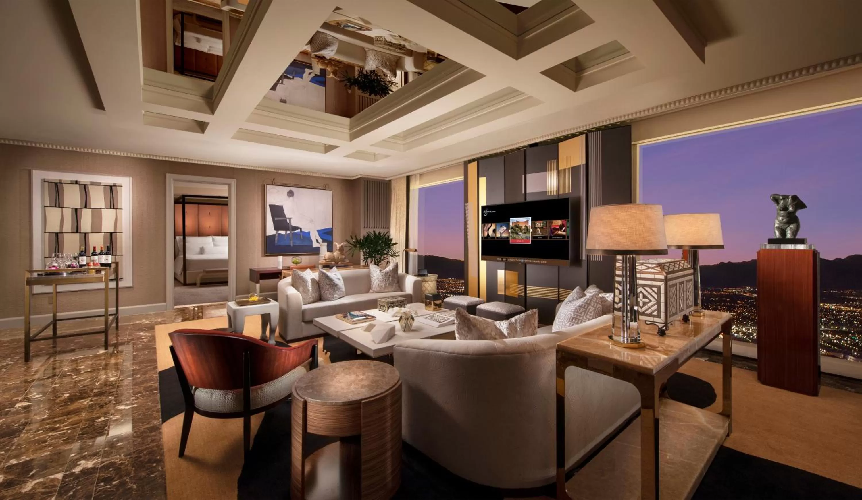 Communal lounge/ TV room in Wynn Las Vegas