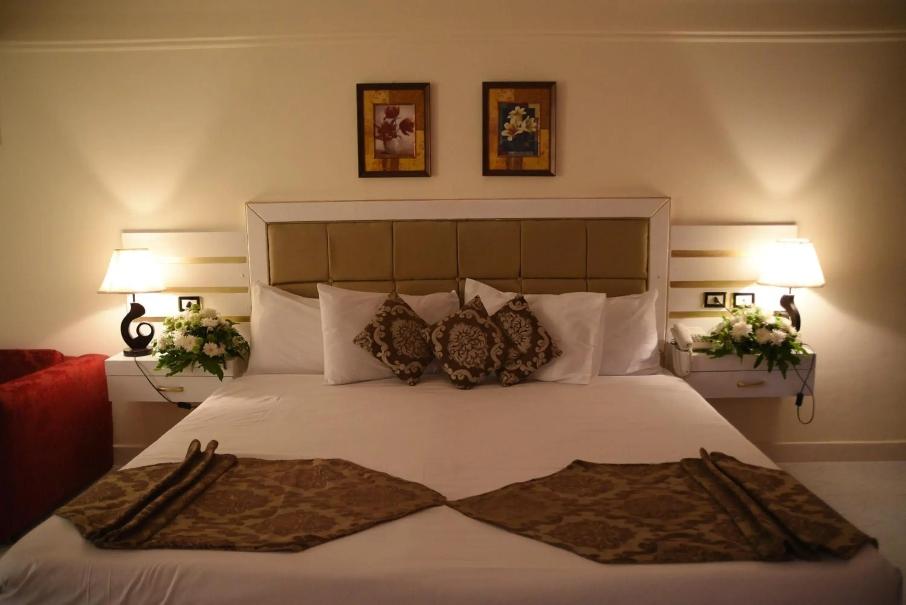 Bed in Kanzy Hotel Cairo