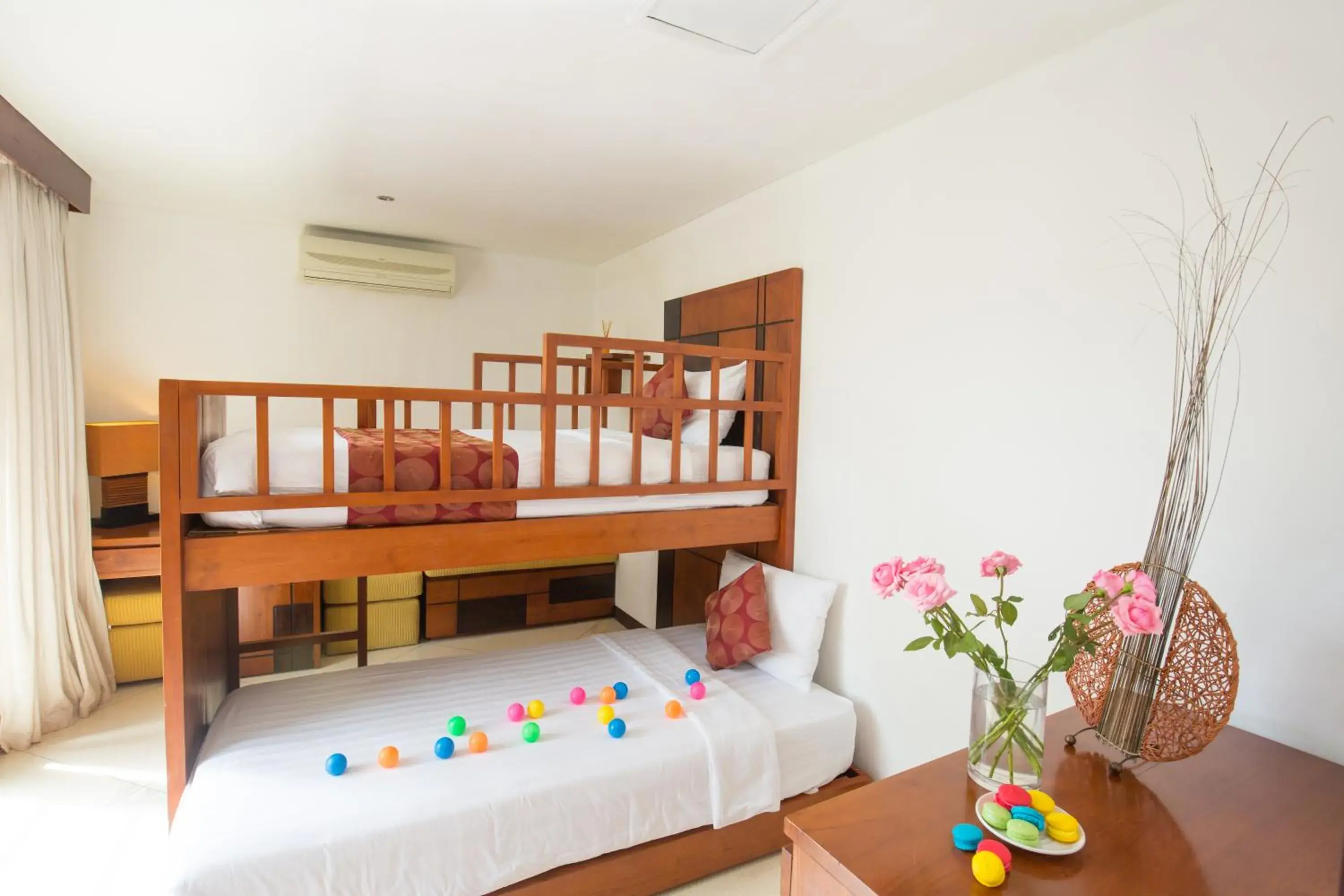 Bedroom, Bunk Bed in Villa Seriska Satu Sanur