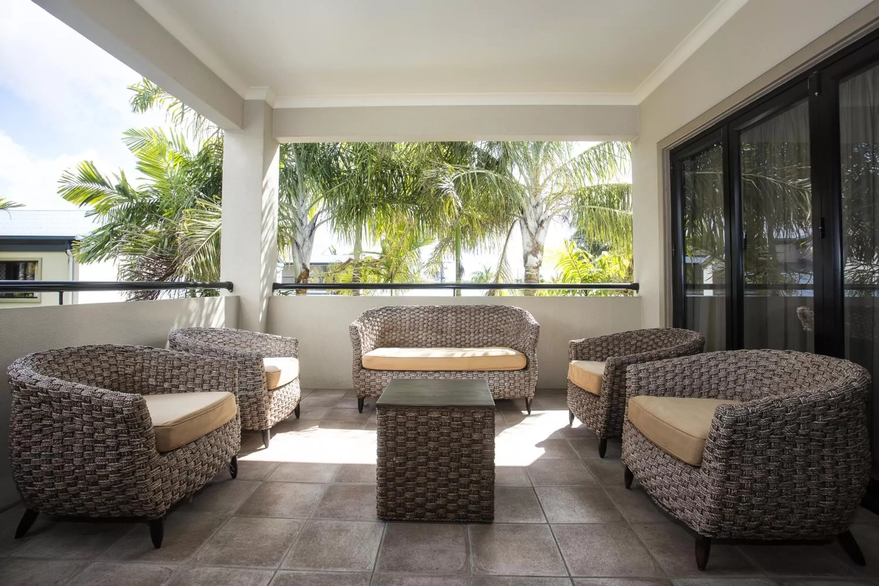 Balcony/Terrace, Seating Area in Coral Cay Resort