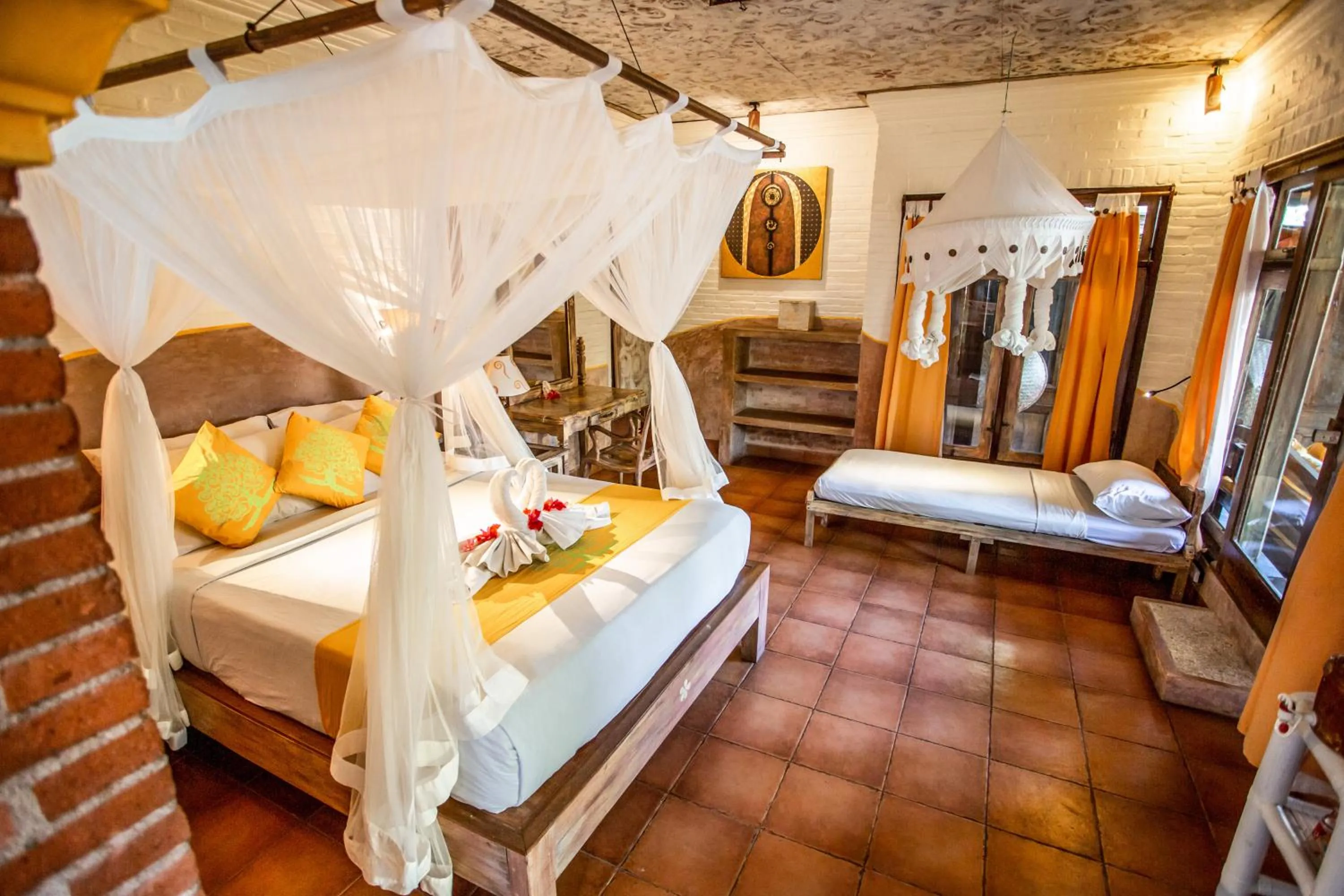 Bedroom, Bed in Swasti Eco Cottages