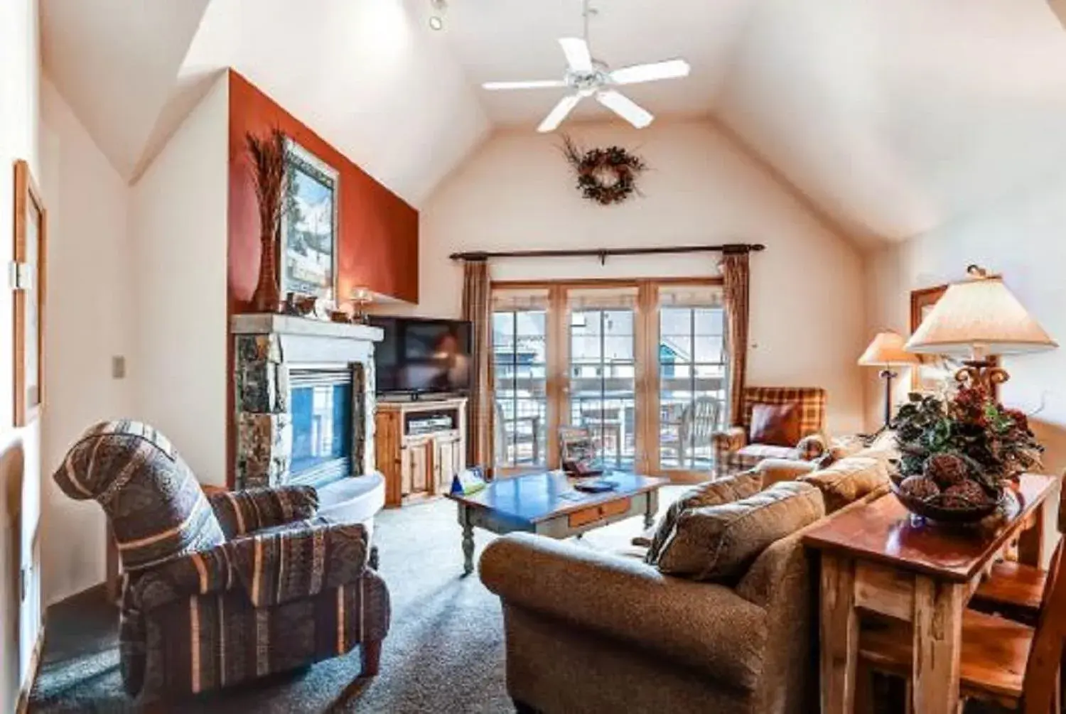 Seating Area in River Run Village by Keystone Resort