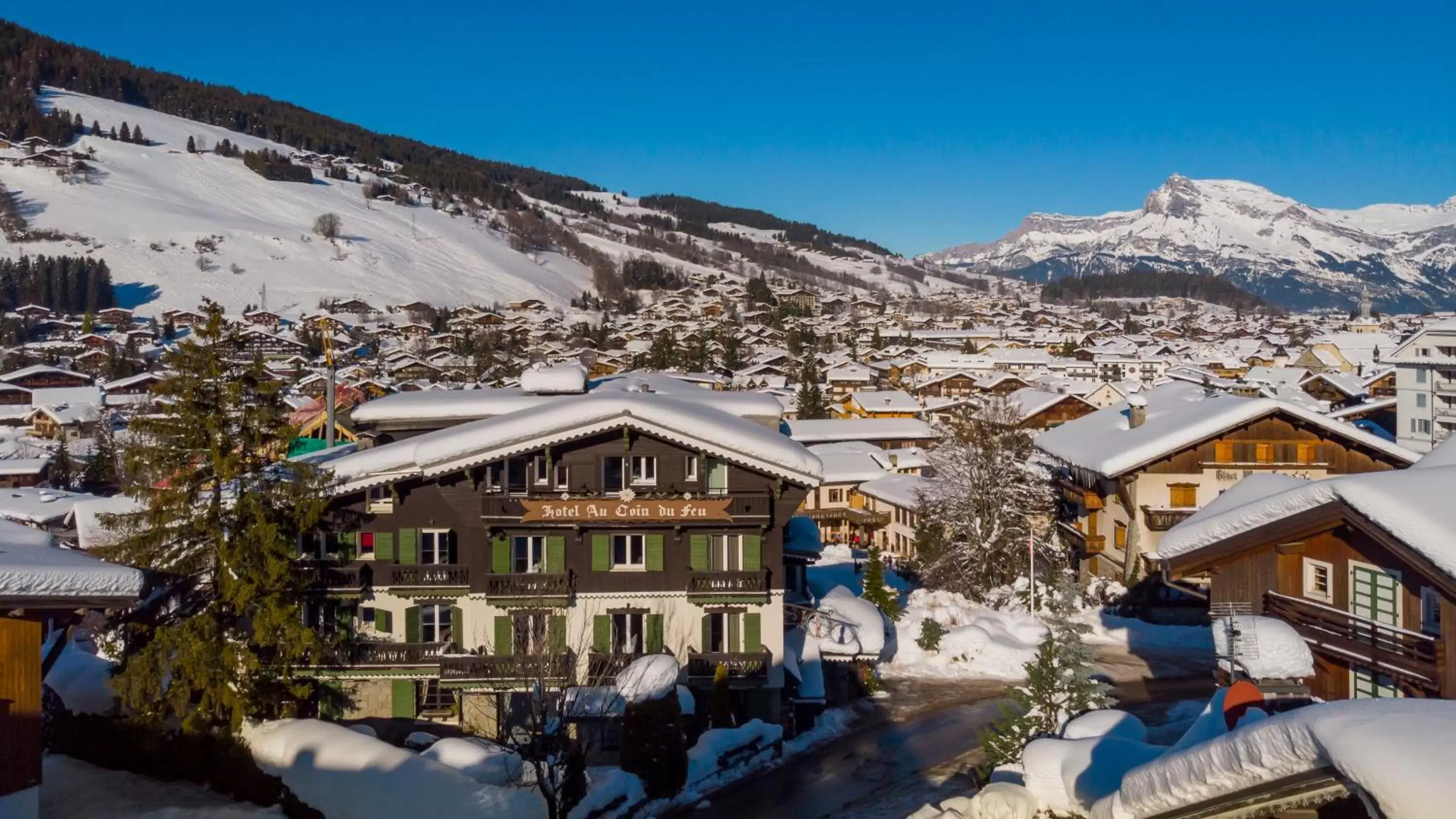 Bird's eye view, Winter in Au Coin Du Feu