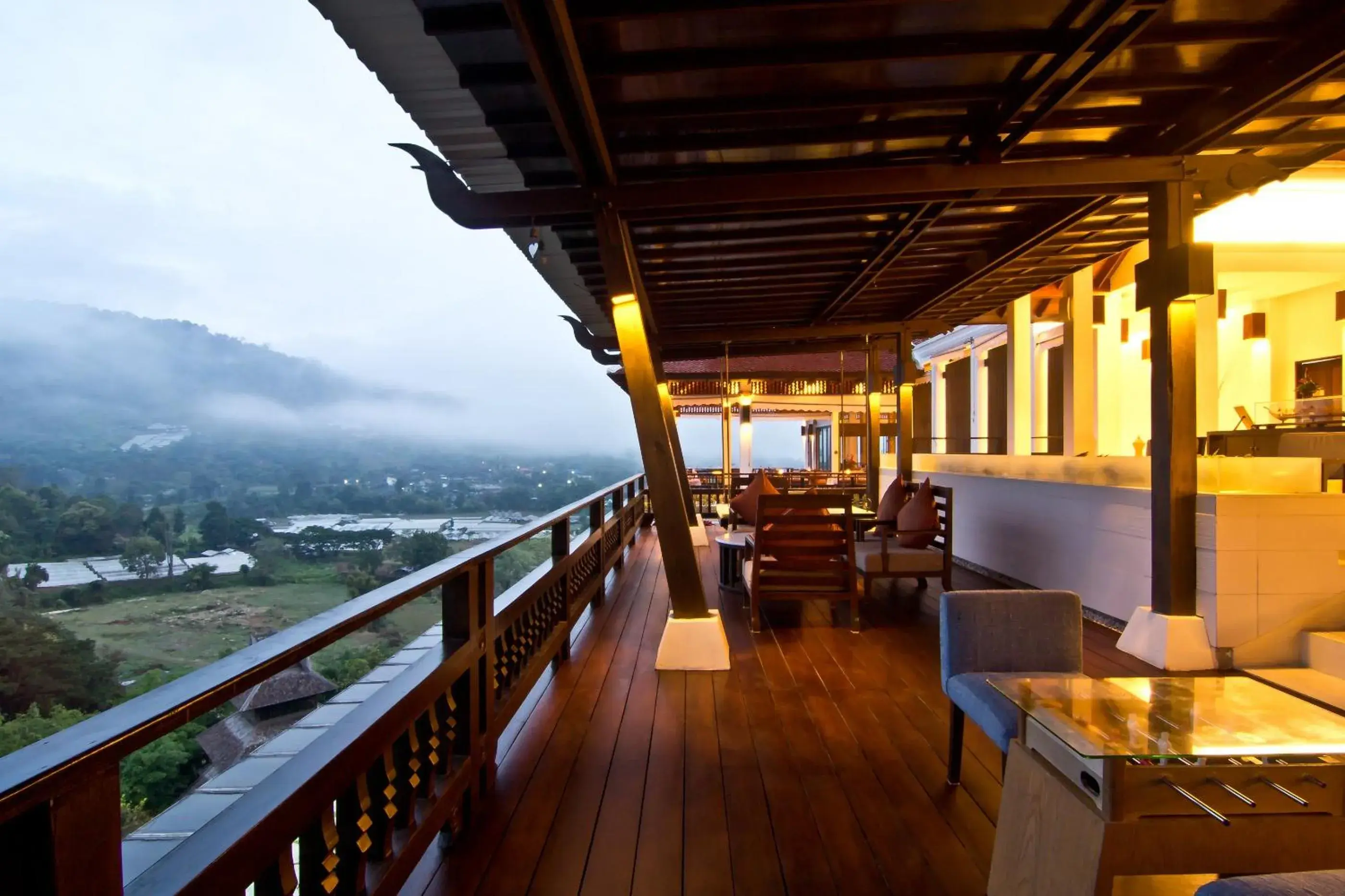 Lobby or reception, Balcony/Terrace in Panviman Chiang Mai Spa Resort