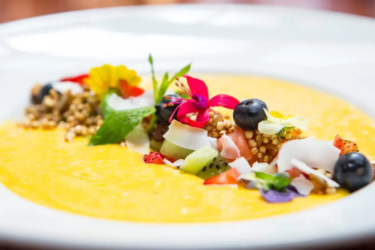 Food close-up in James Cook Hotel Grand Chancellor