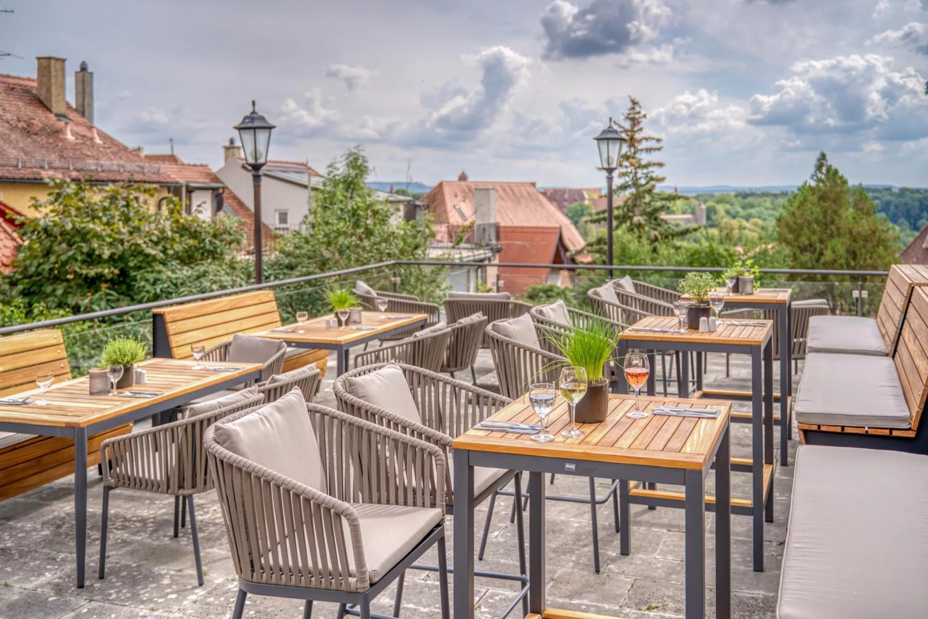 Patio in Hotel Eisenhut