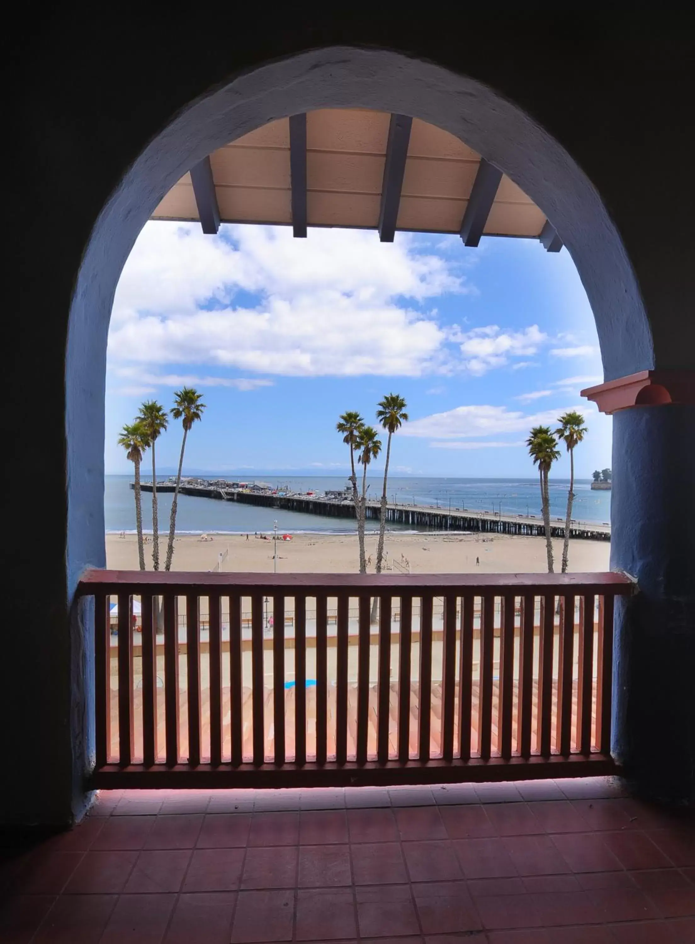 Balcony/Terrace, Sea View in Casablanca Inn on The Beach
