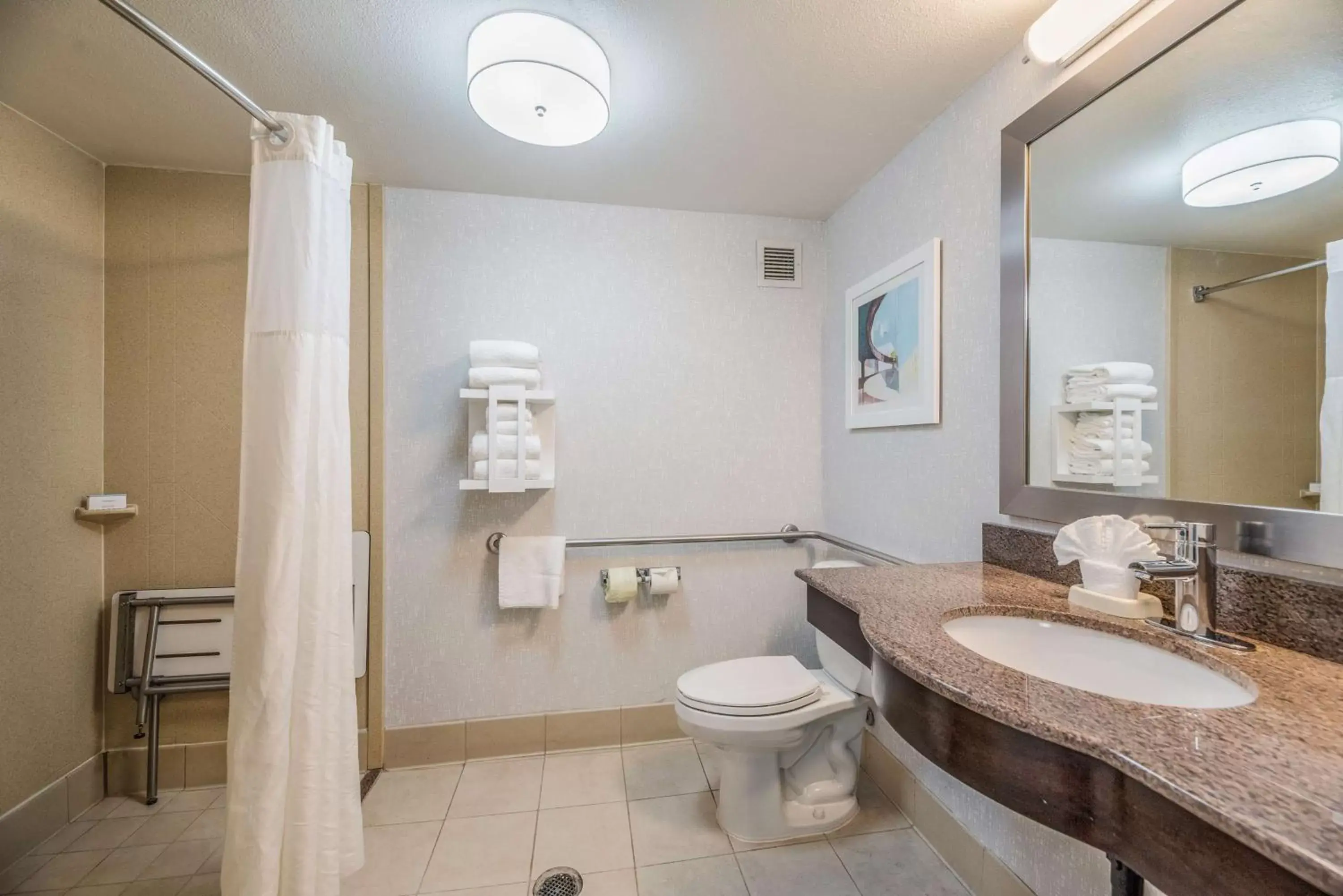Bathroom in Hampton Inn Oakland-Hayward