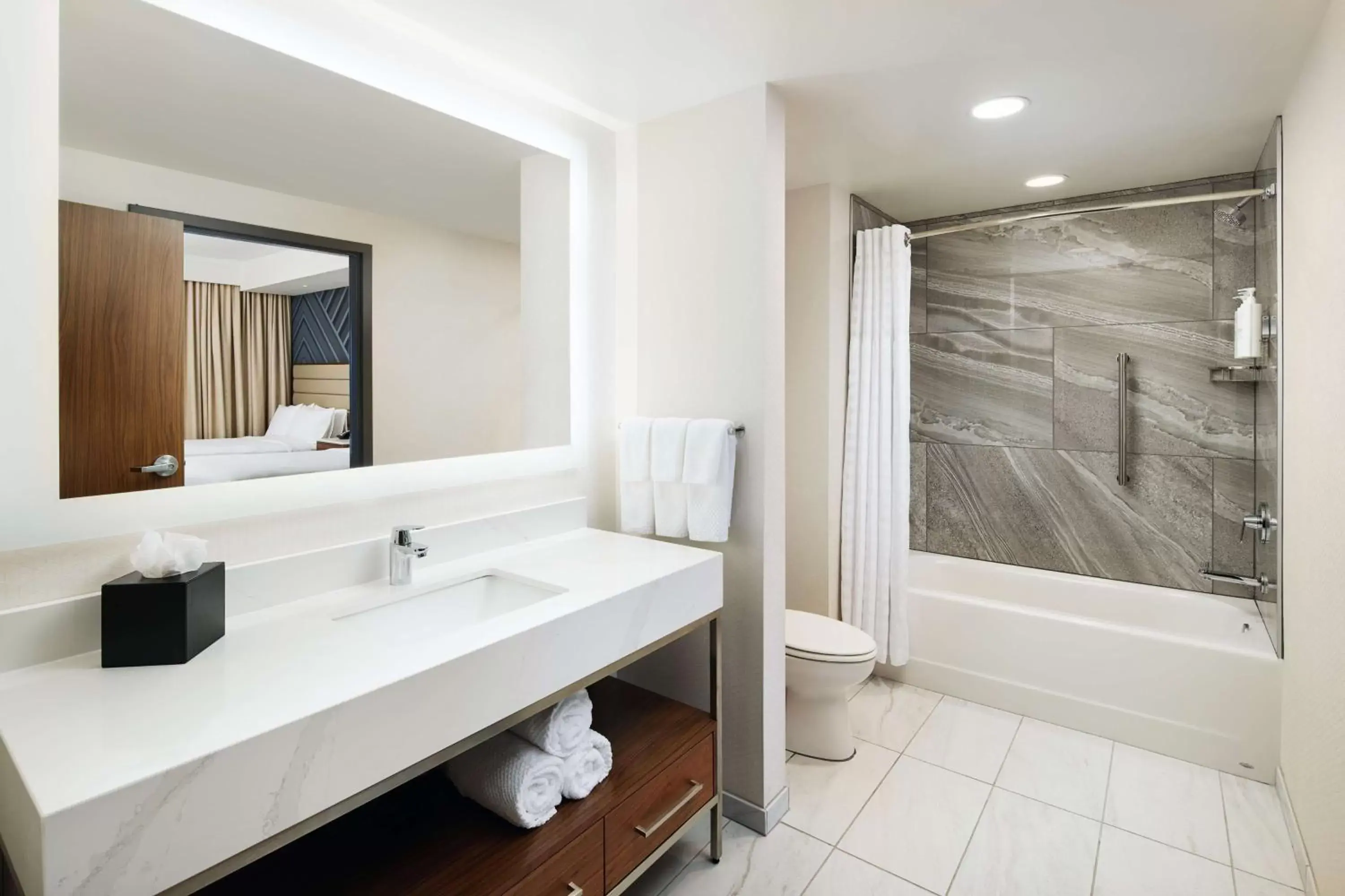 Bathroom in Embassy Suites By Hilton Atlanta Airport North