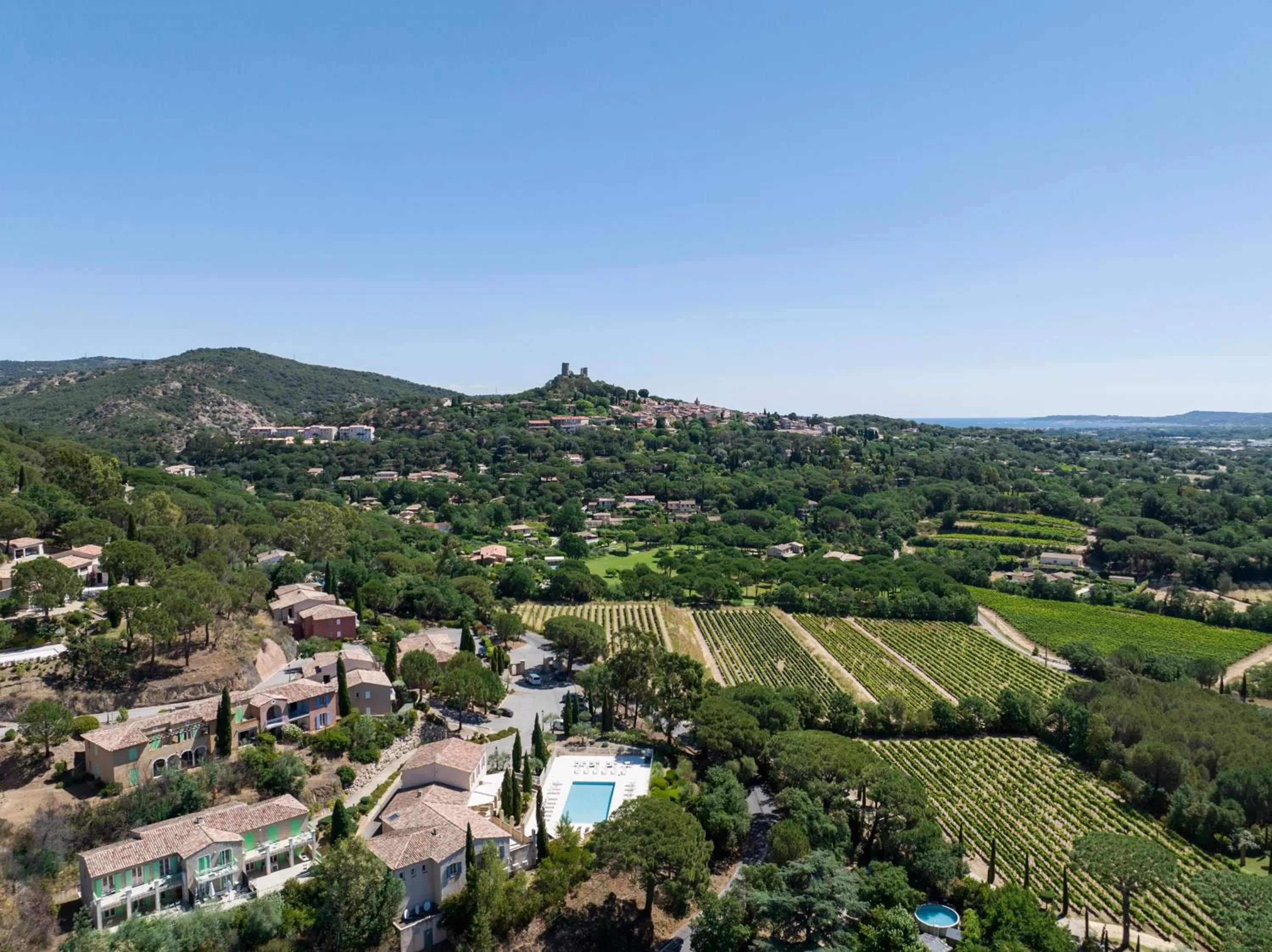 Bird's eye view in Garden & City Les Bastides de Grimaud