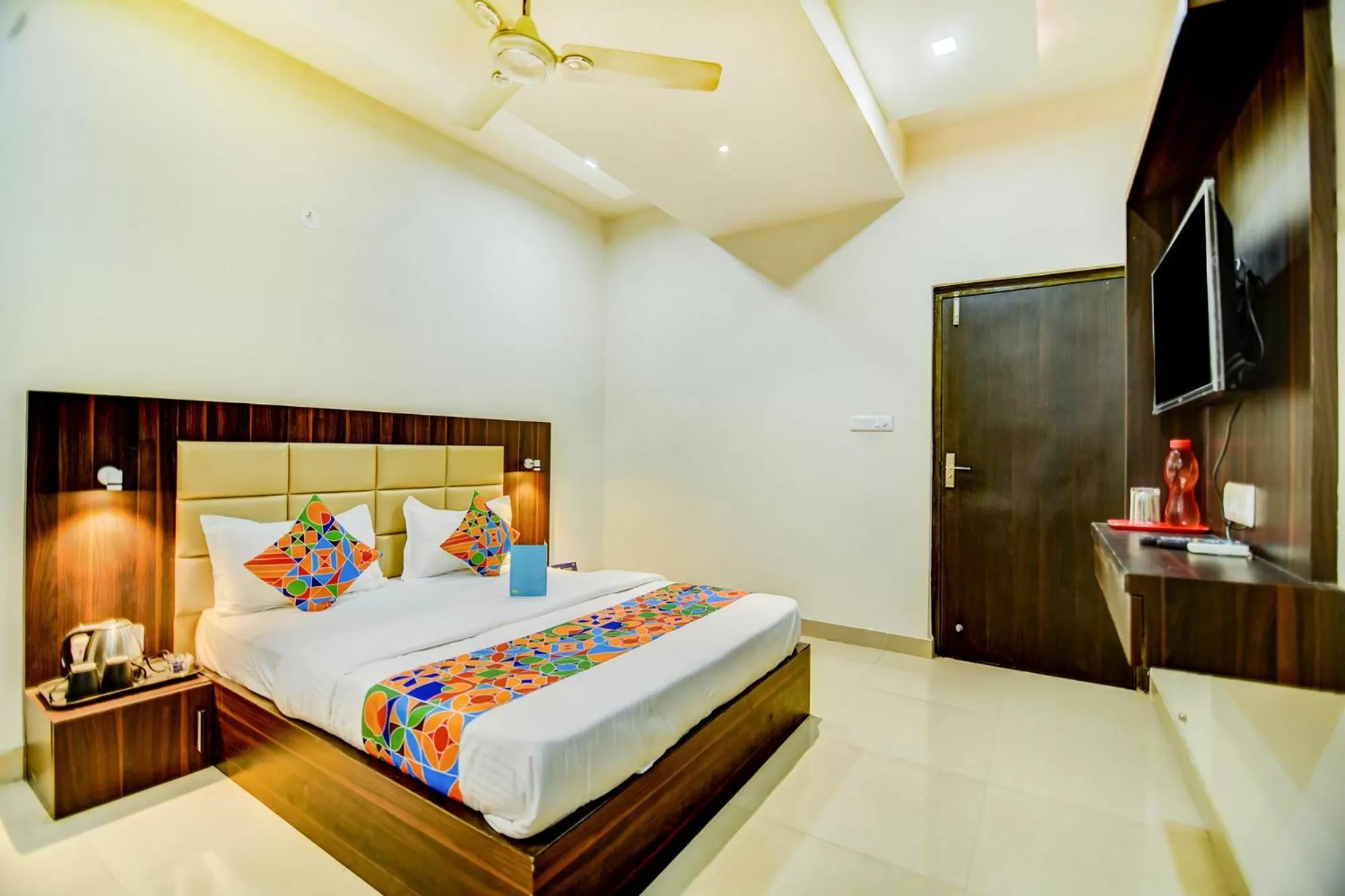 Bedroom, Bed in FabHotel Solitaire Inn Tilak Nagar