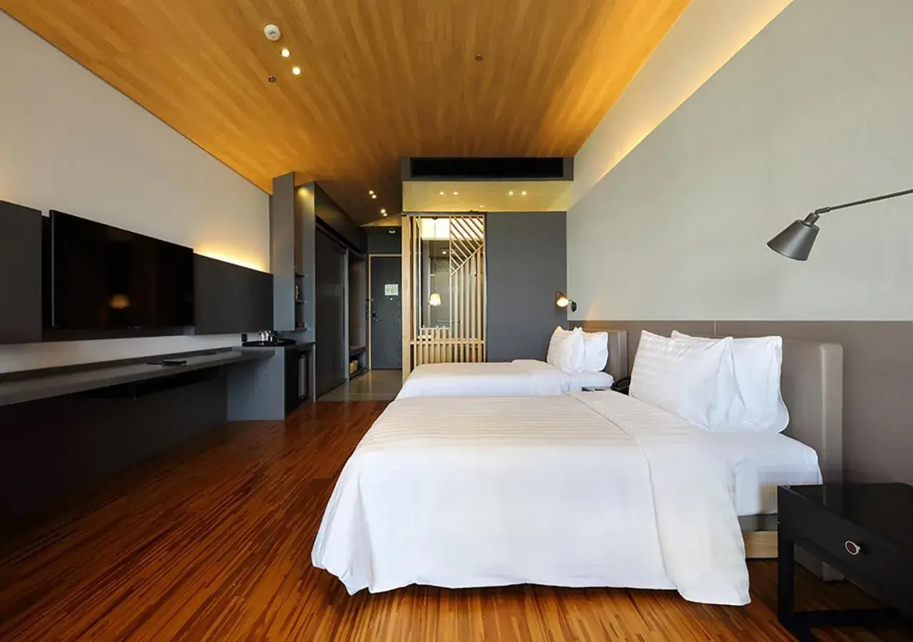 Bed in Midori Clark Hotel And Casino