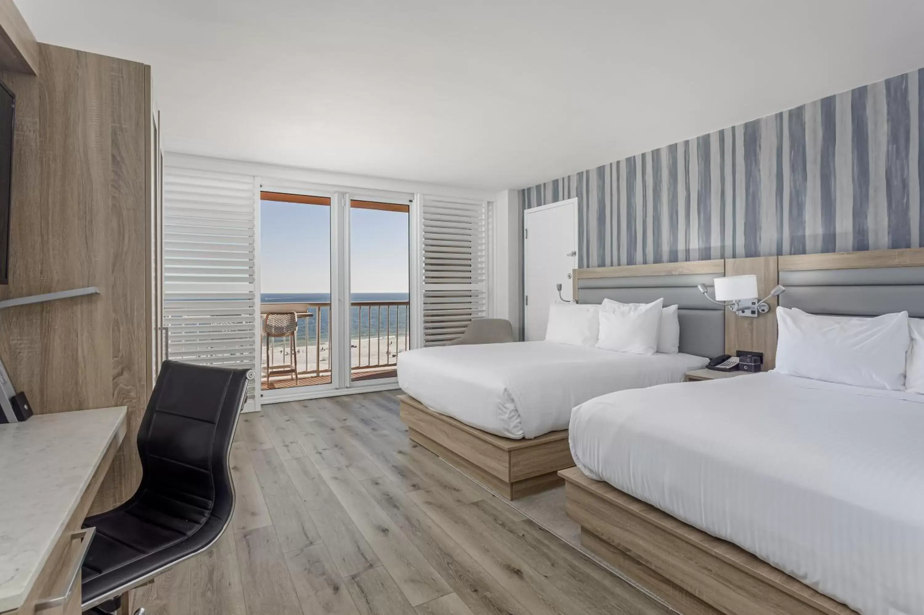 Bed, Sea View in Perdido Beach Resort